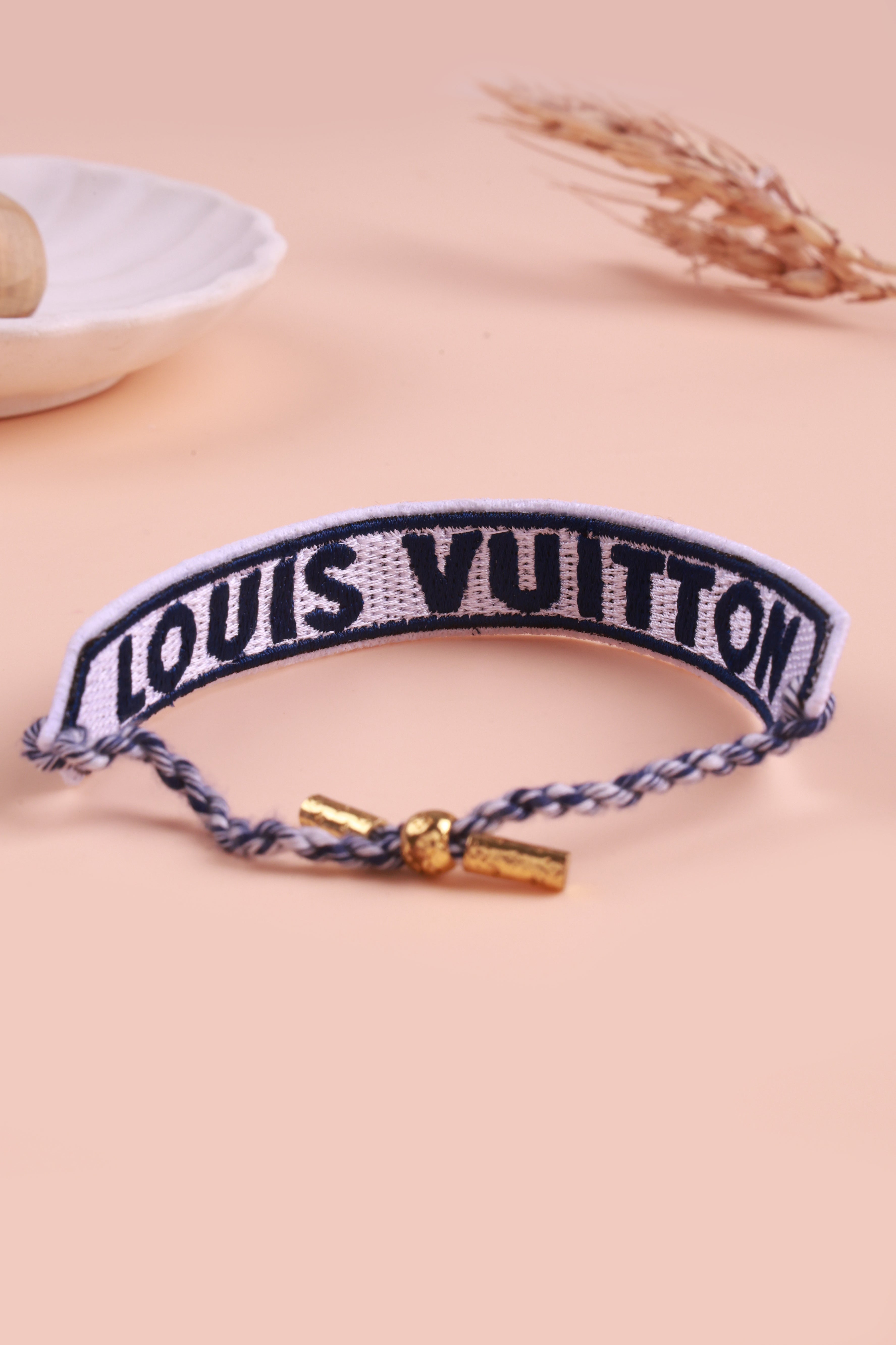 Luxe Pull String Blue Bracelet