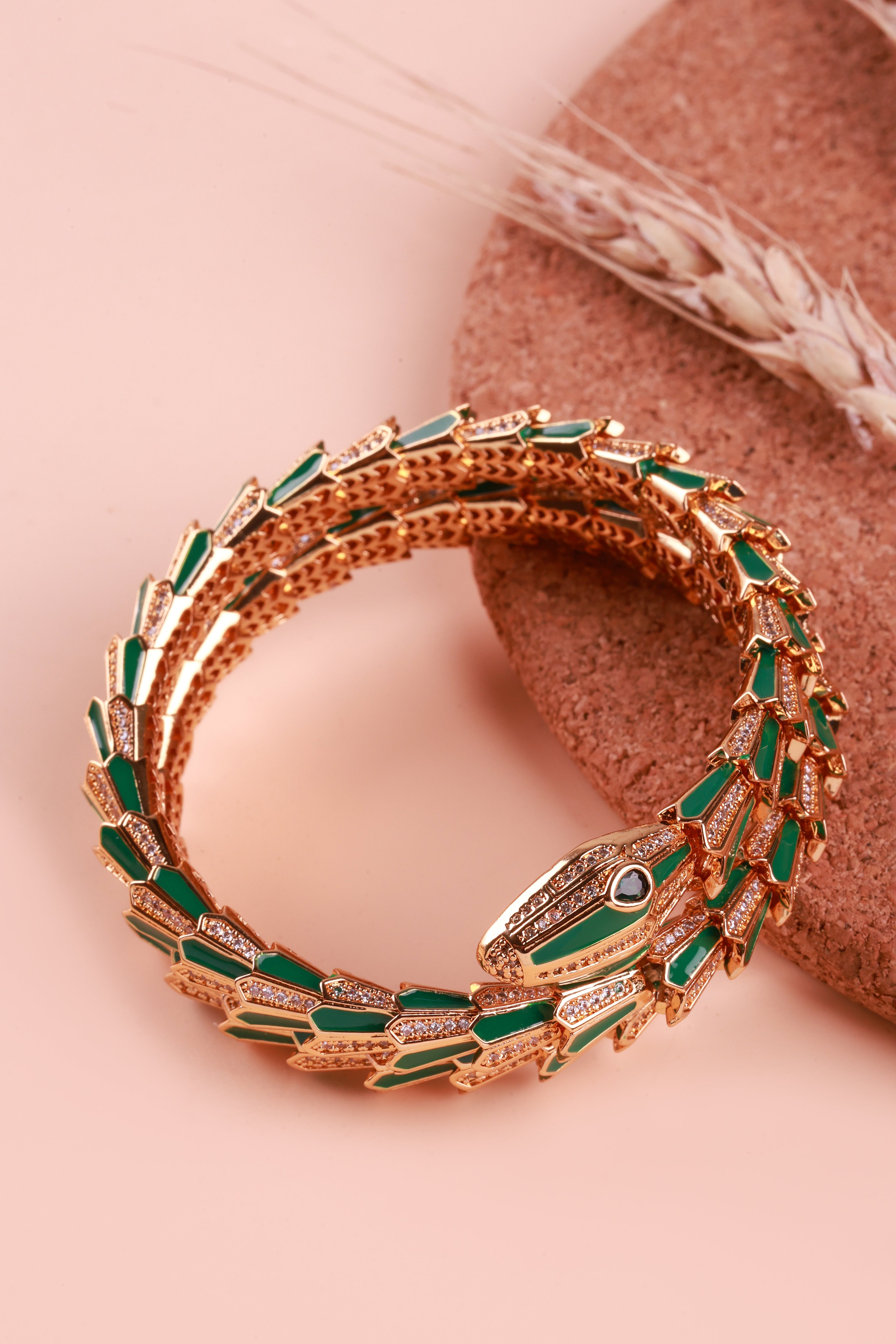 Regal Serpent Green Bulgaree Bracelet