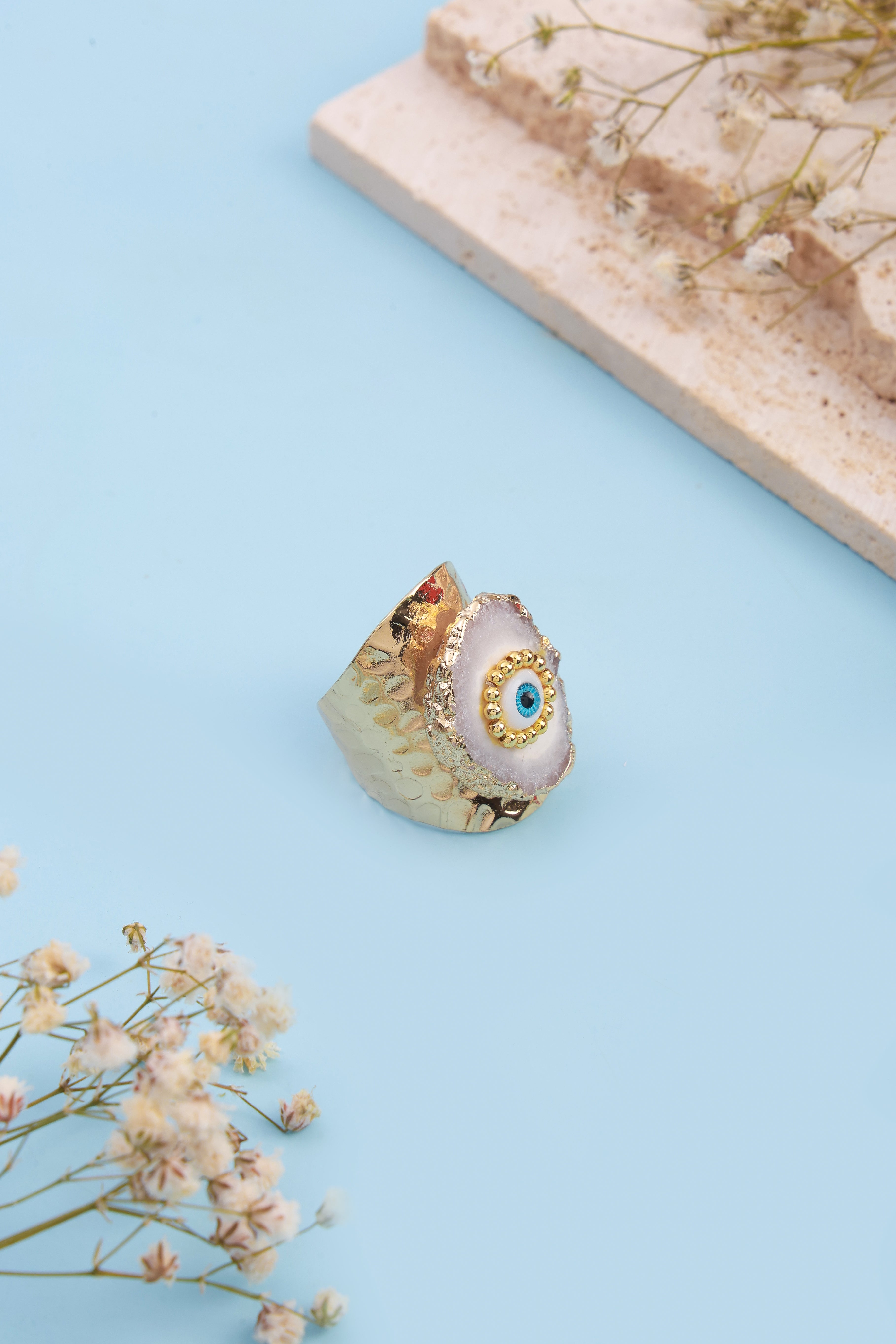 Eyora Light Grey Ring