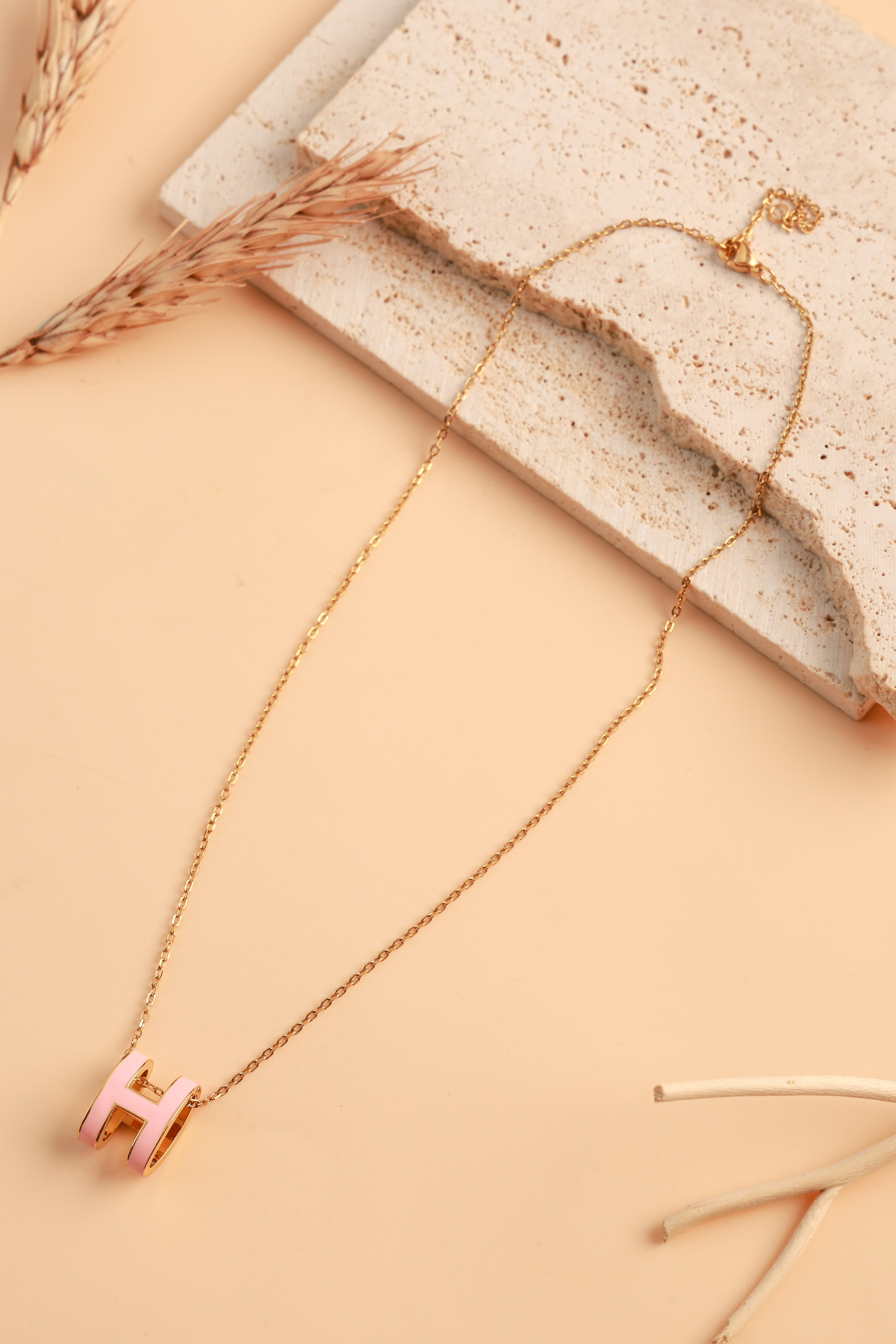 Crimson Pink Barrel Luxe Neckchain