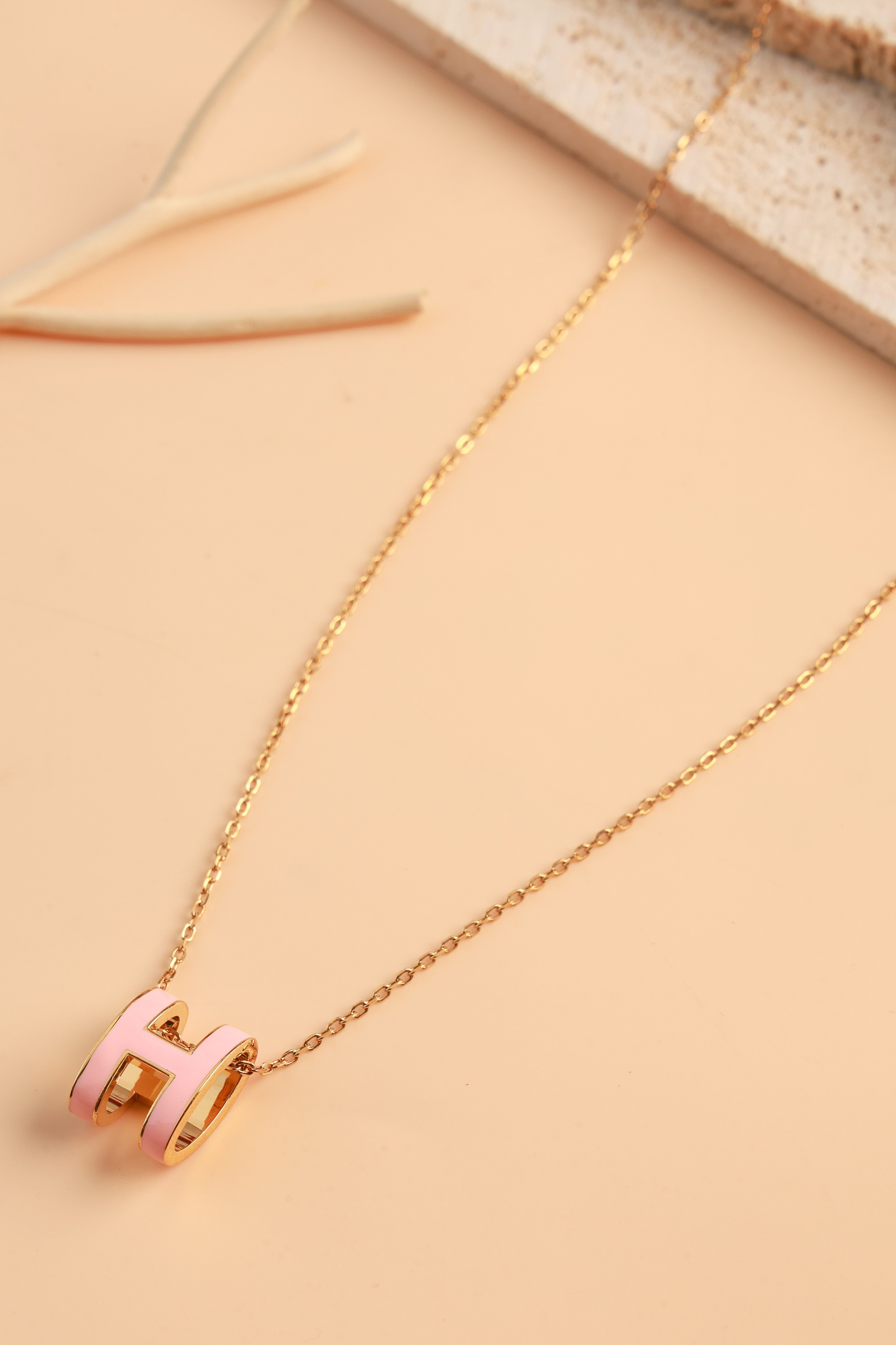 Crimson Pink Barrel Luxe Neckchain