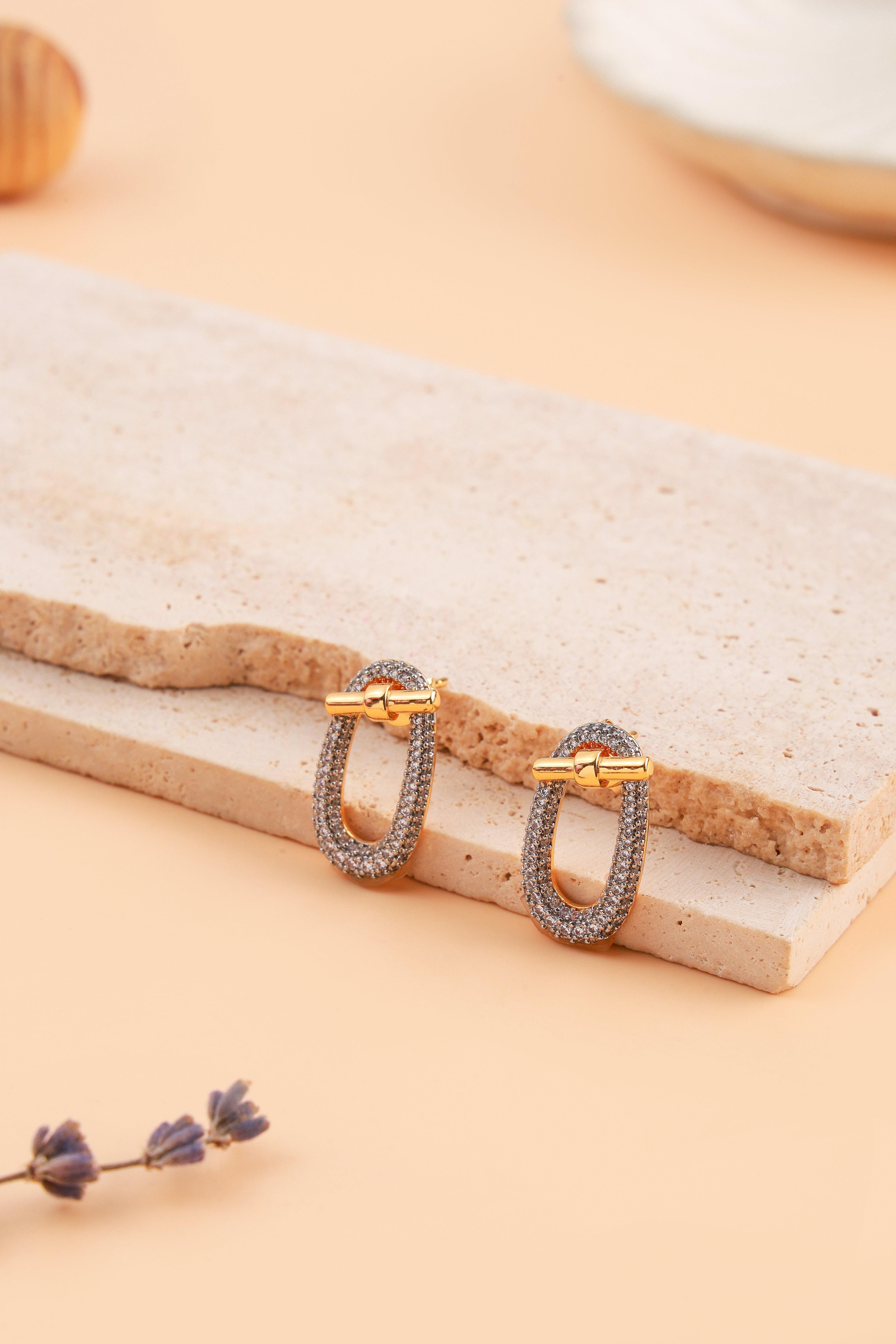 Aurora Oval Hoop Earrings