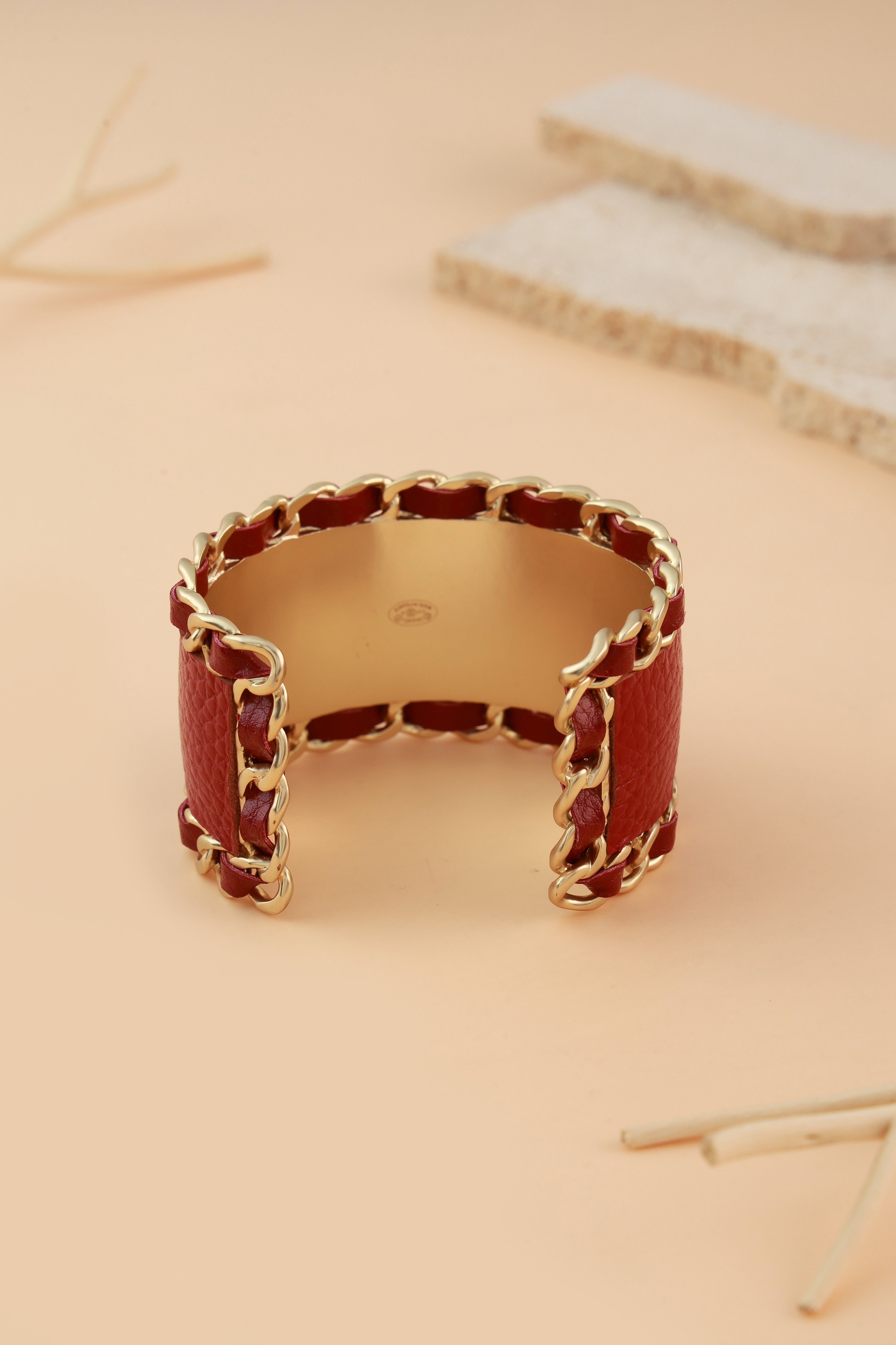 Red Cuff Bracelet
