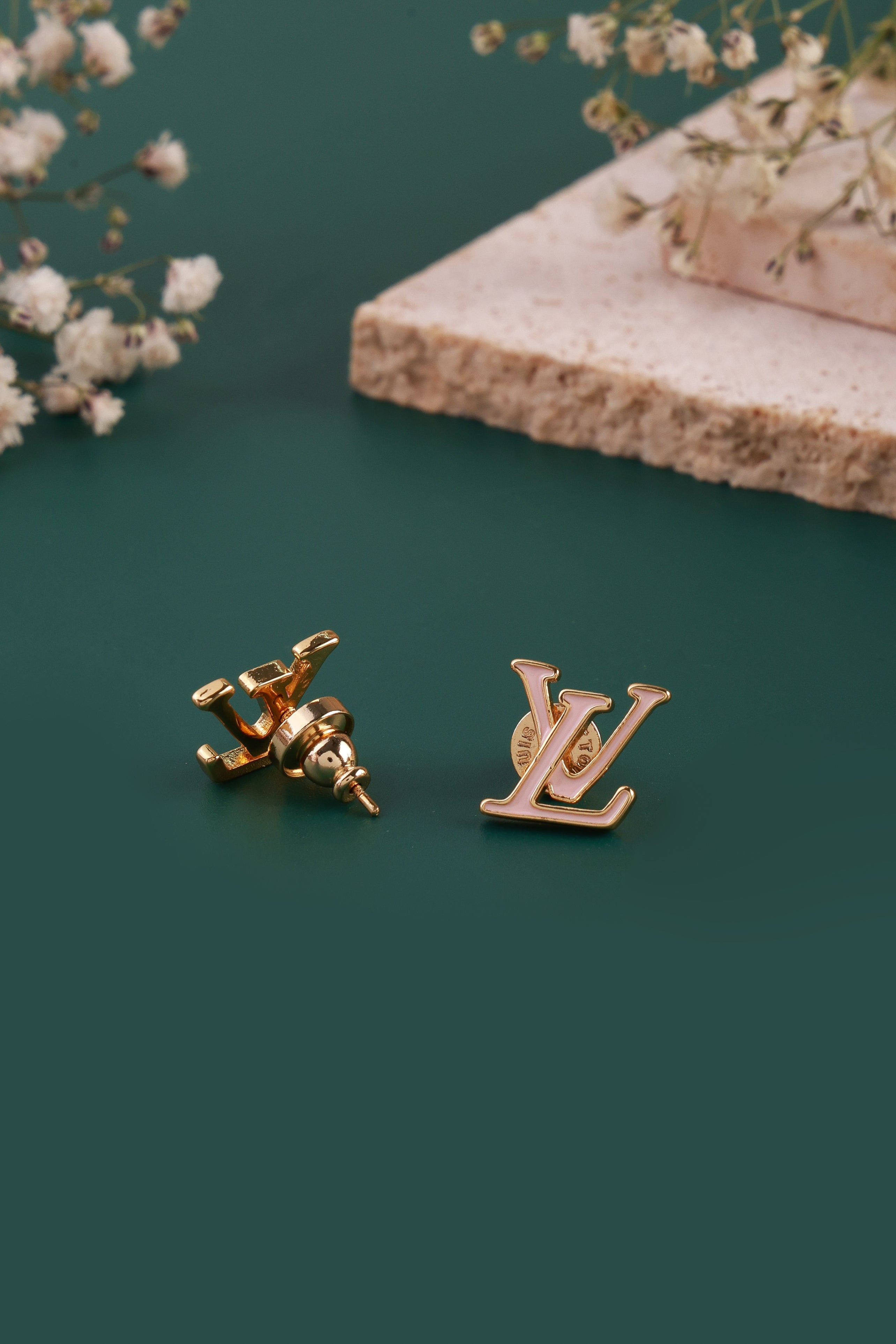 Dazzling Golden Mark Studs