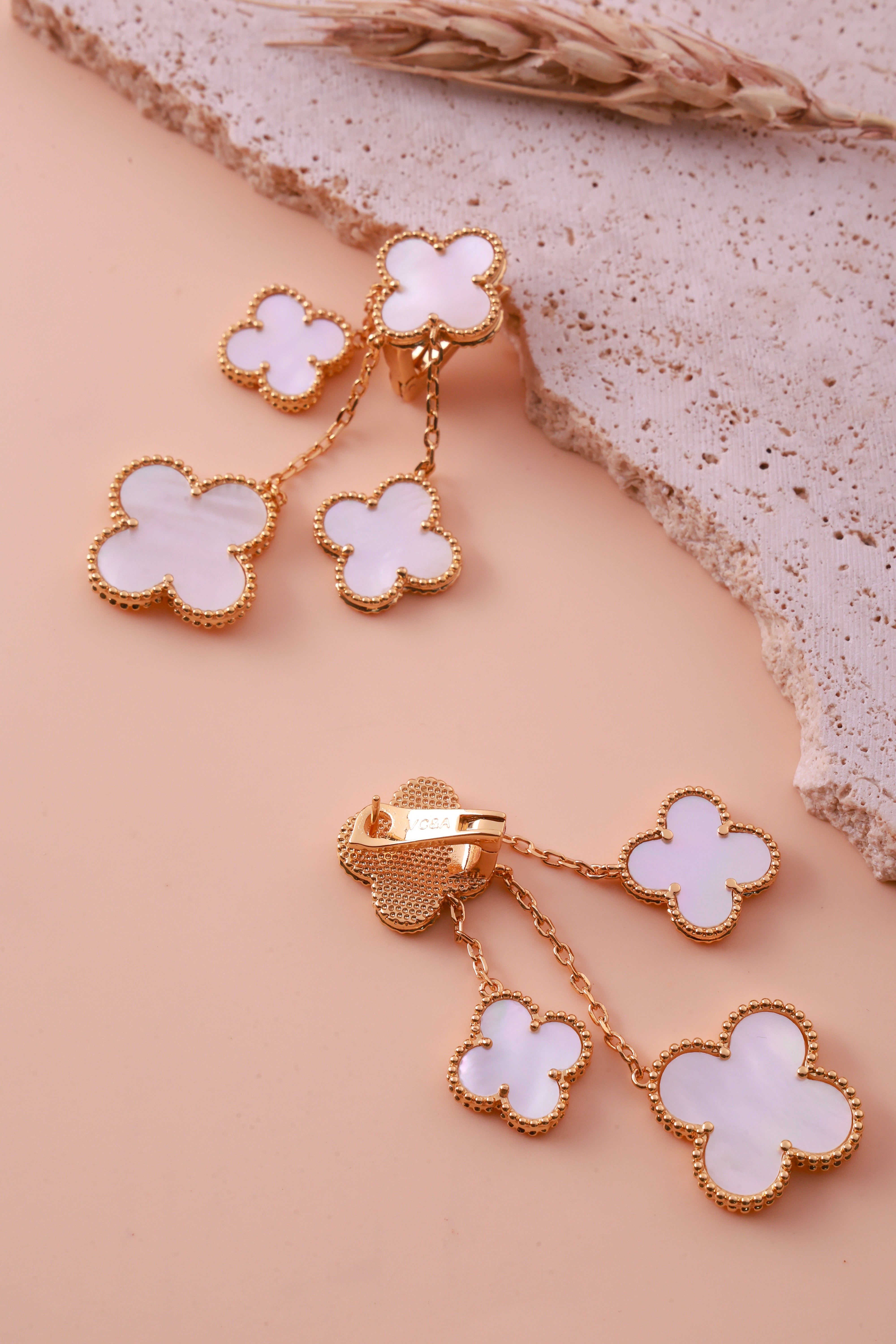 Rockin Whitish Earrings