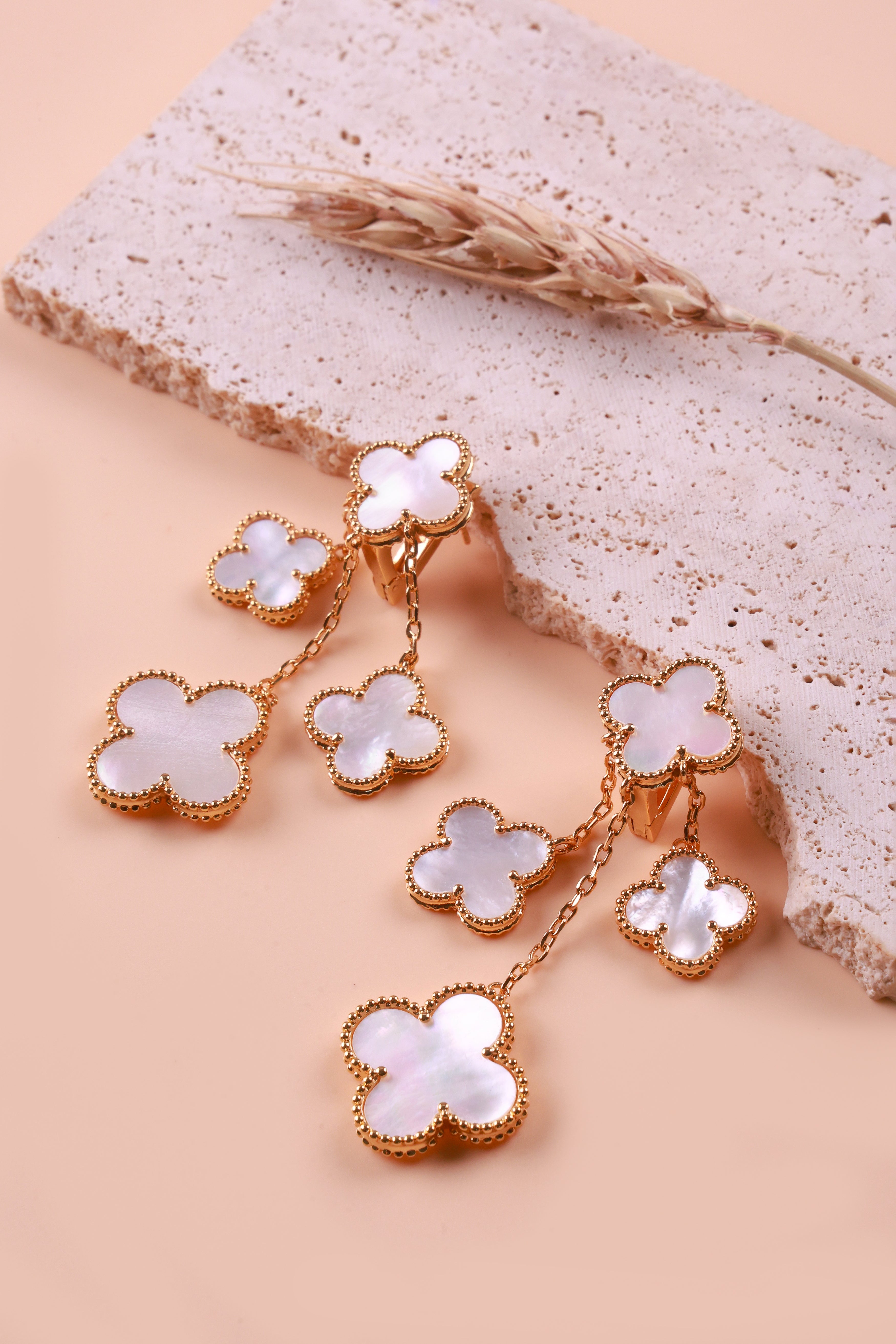 Rockin Whitish Earrings