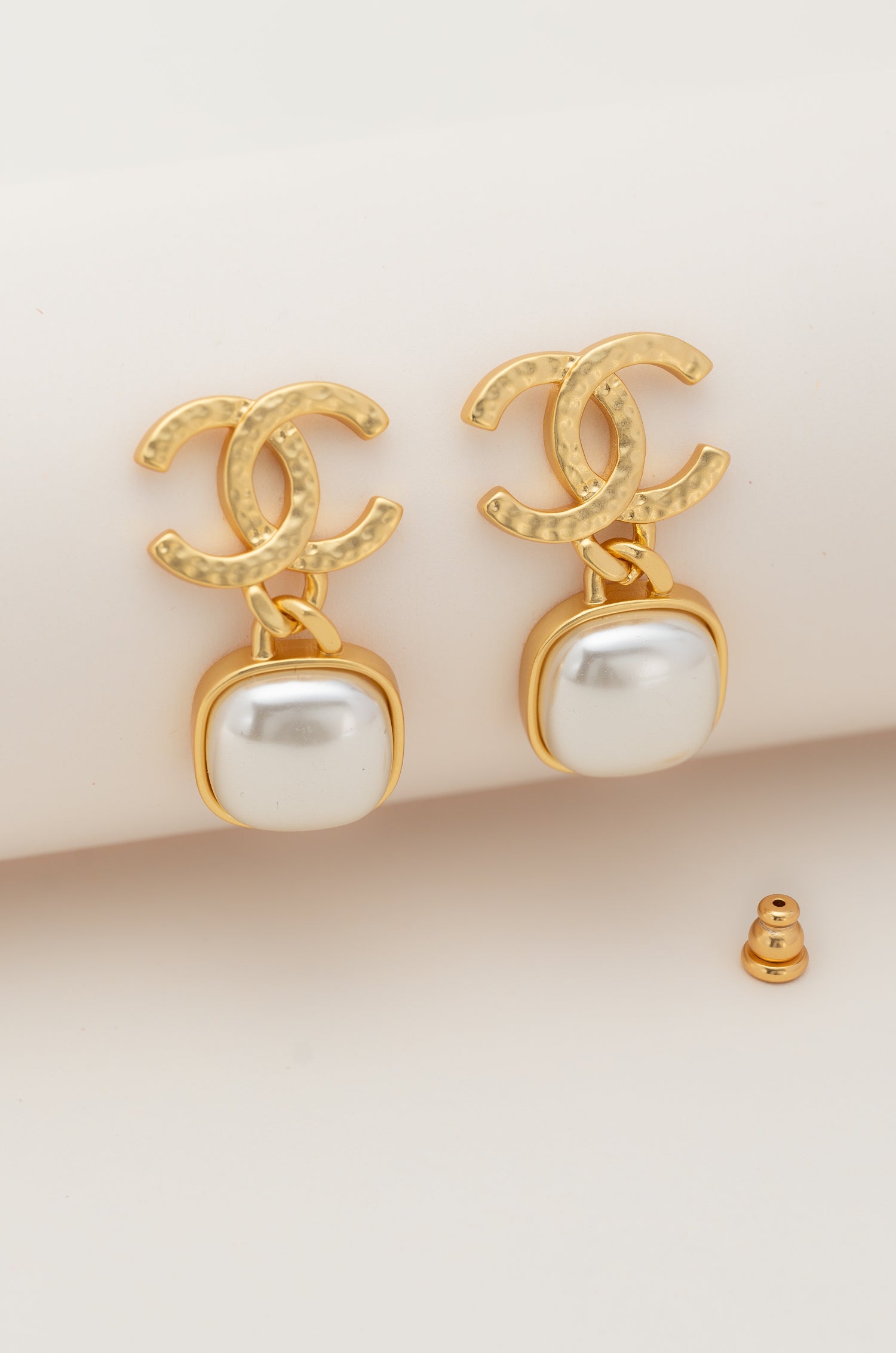 Haloed Pearl Shanel Earrings