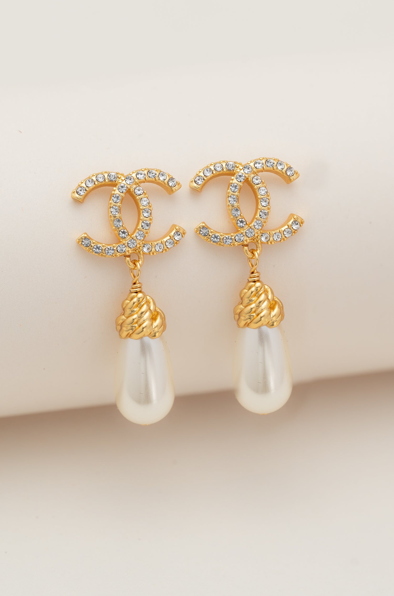 Iridescent Pearl Shanel Earrings