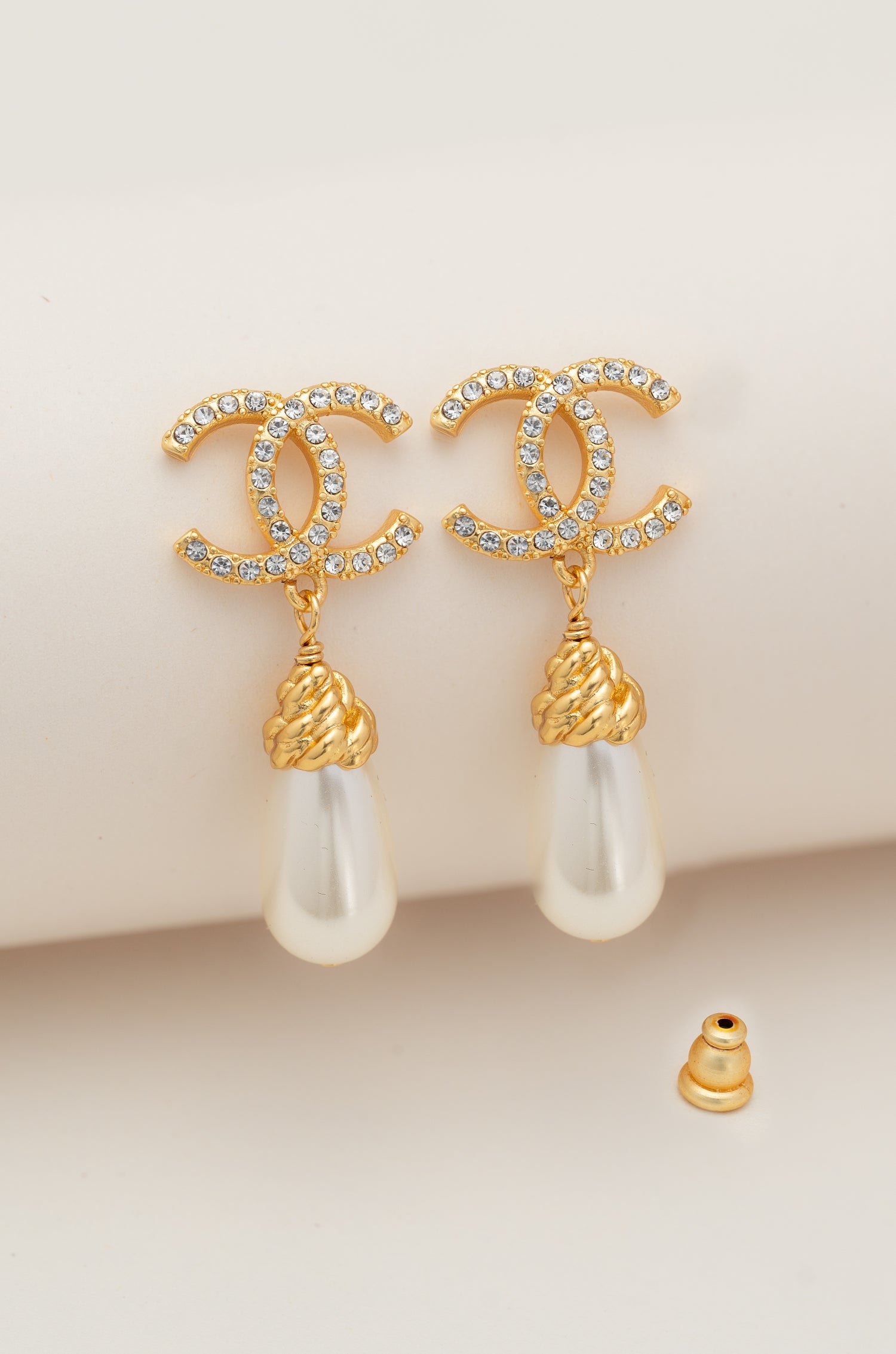 Iridescent Pearl Shanel Earrings