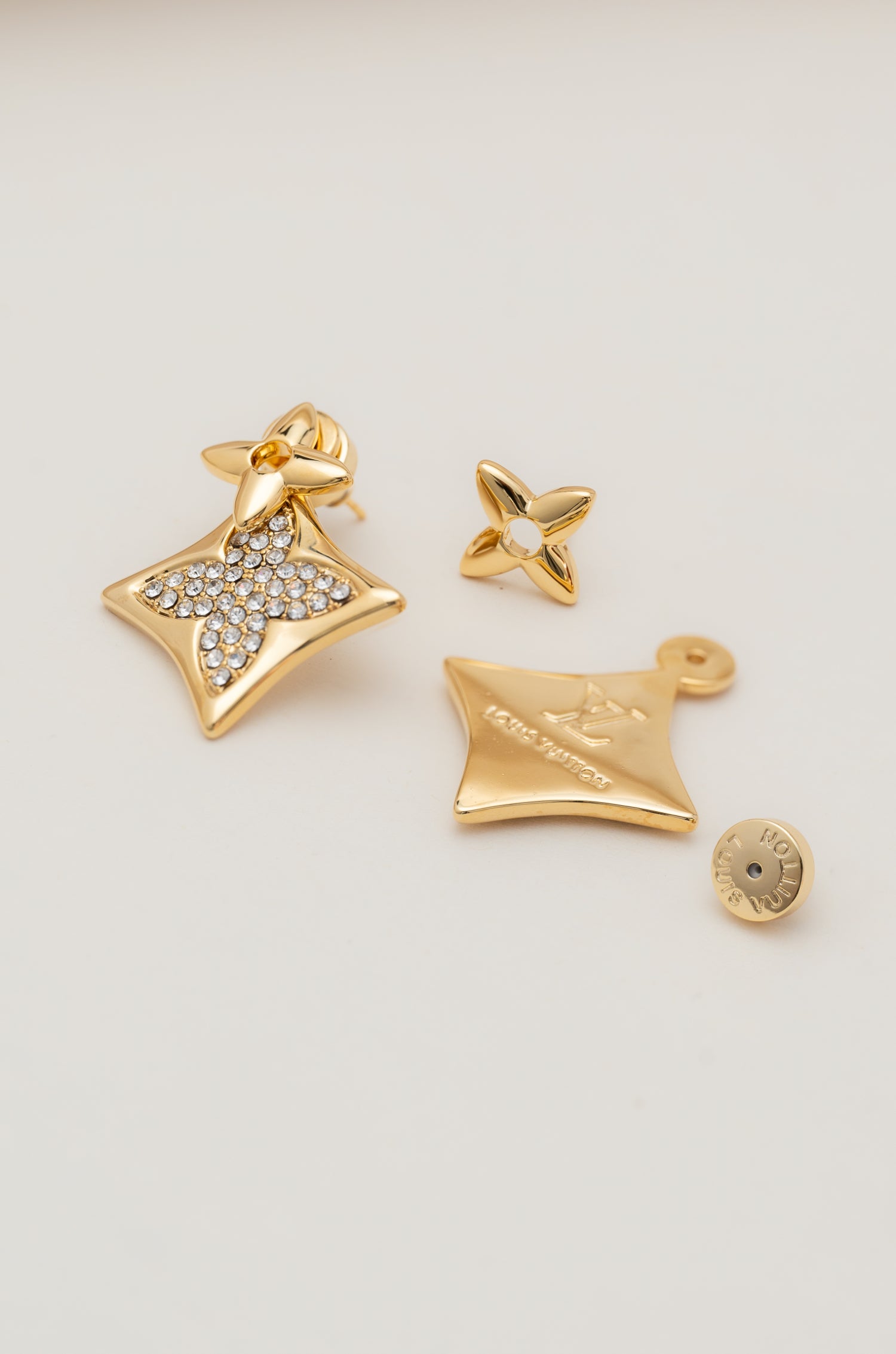 Golden Squared Elvy Earrings