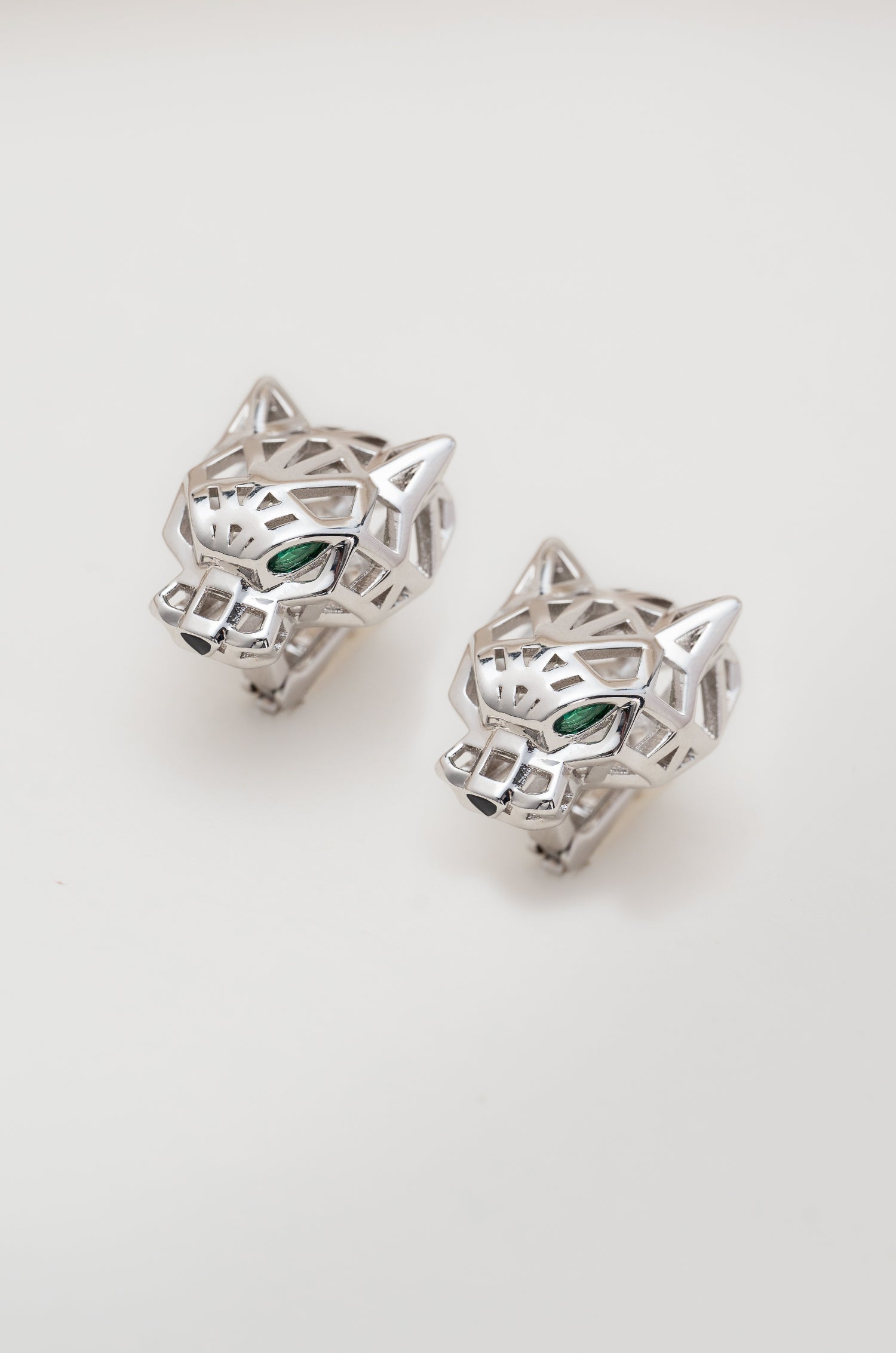 Silver Predator Earrings
