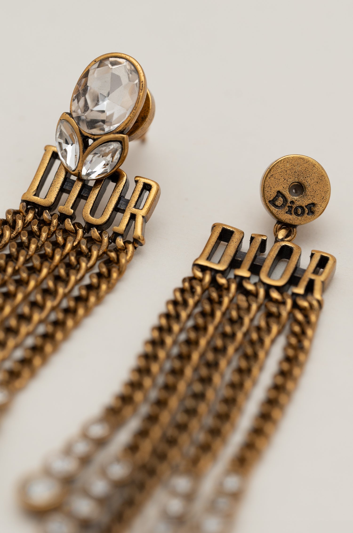 Crystal Drape Diot Earrings