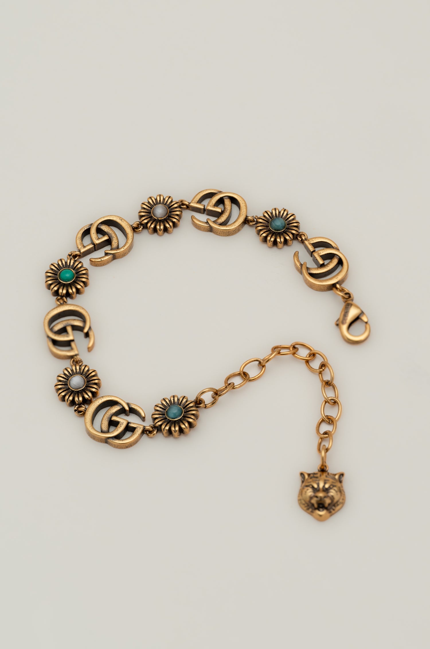 Turquoise Charm Guchi Bracelet
