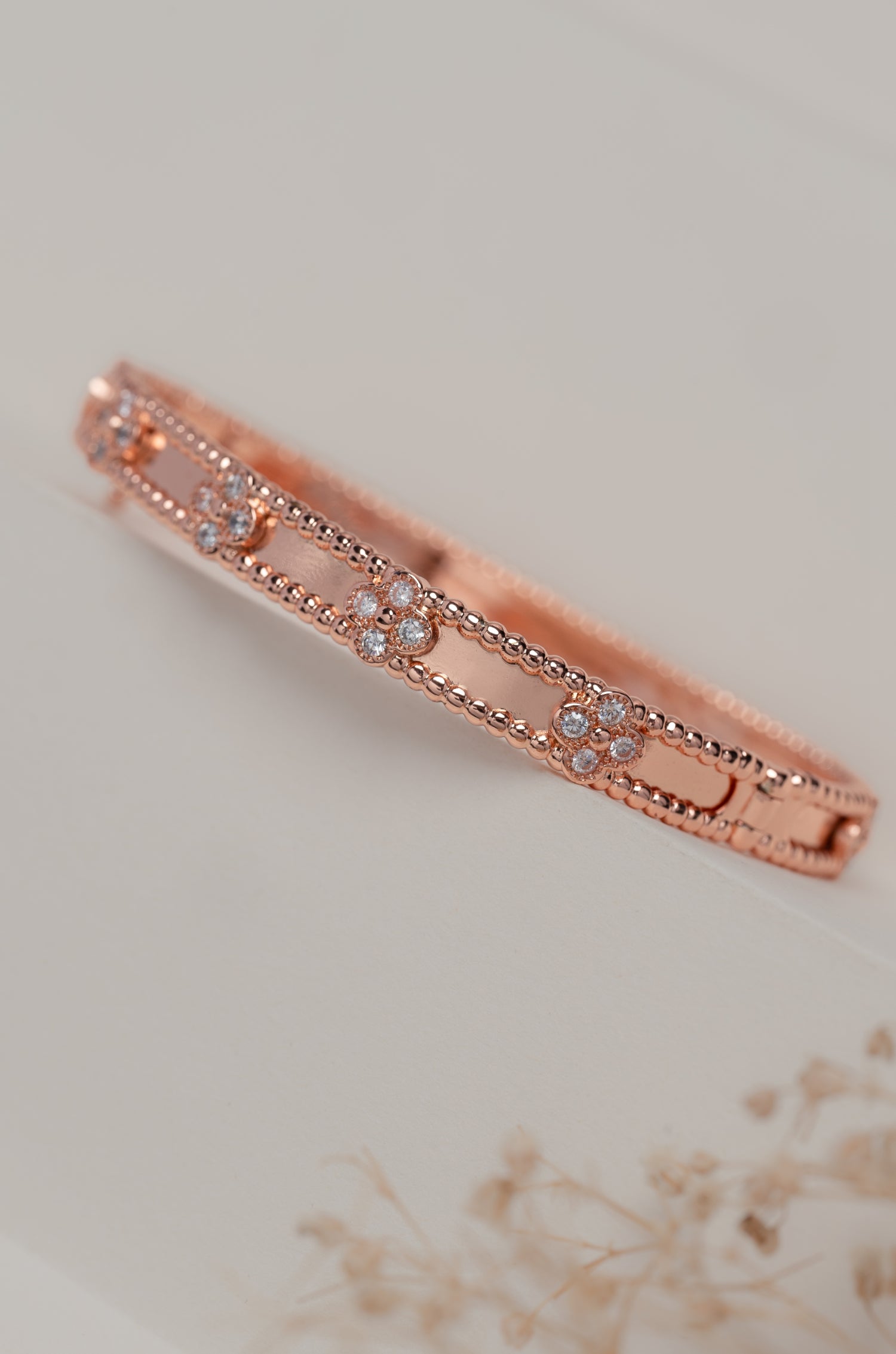 Dazzling Rose Gold Van Chief Bracelet