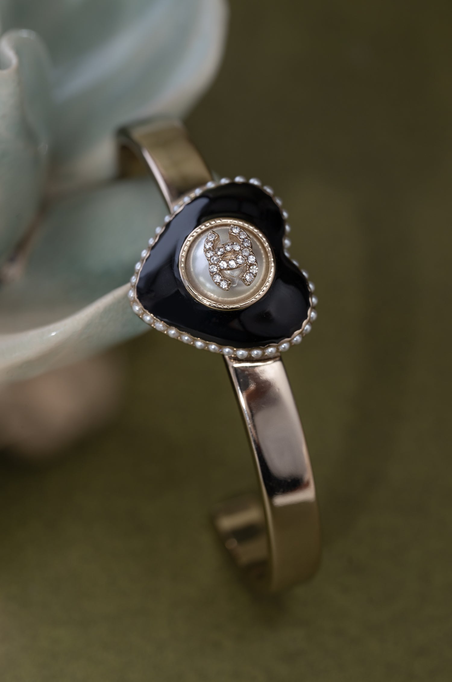 Heart of Elegance Cuff Shanel Bracelet