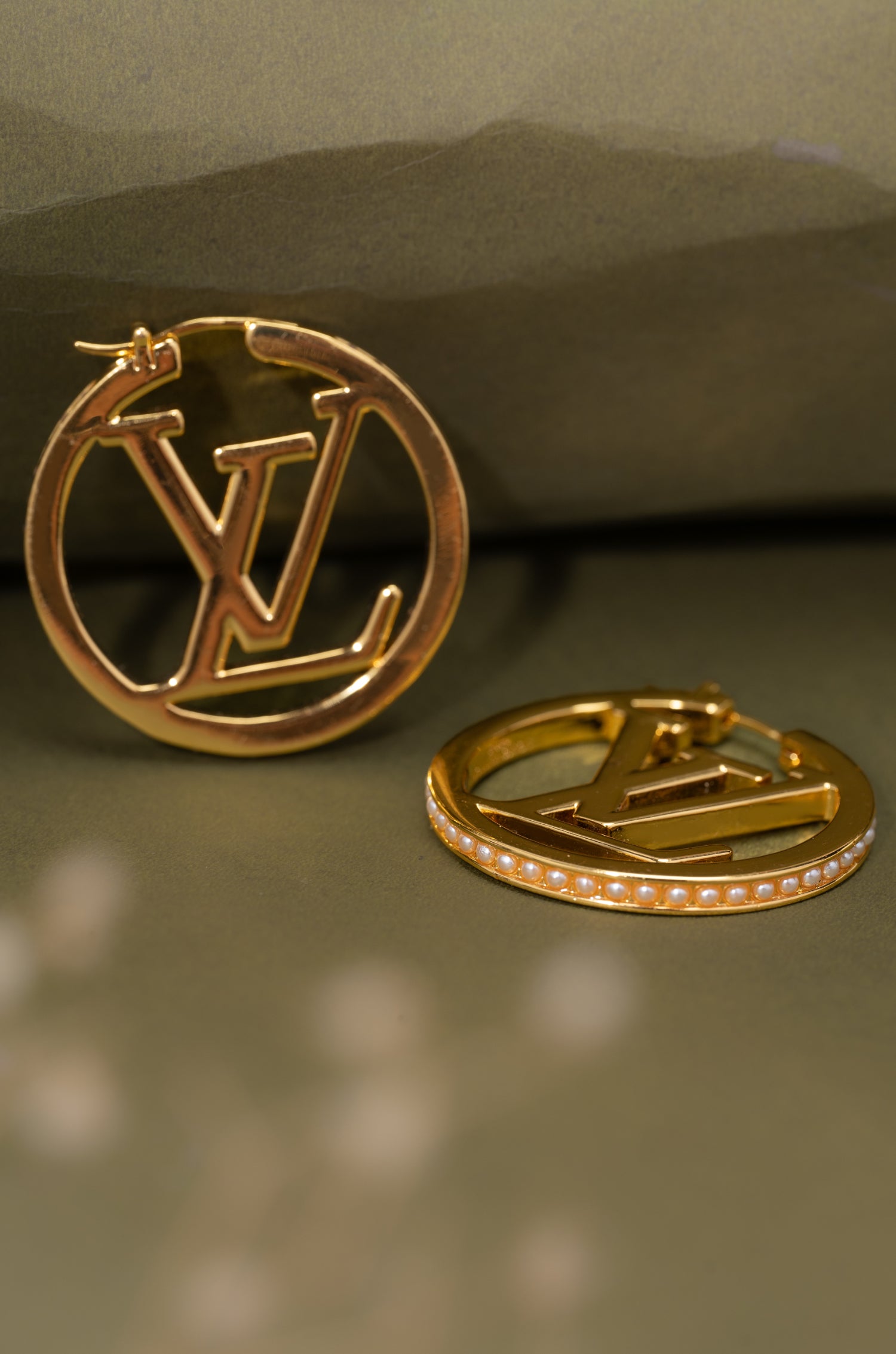 Gleaming Golden Mark Elvy Studs