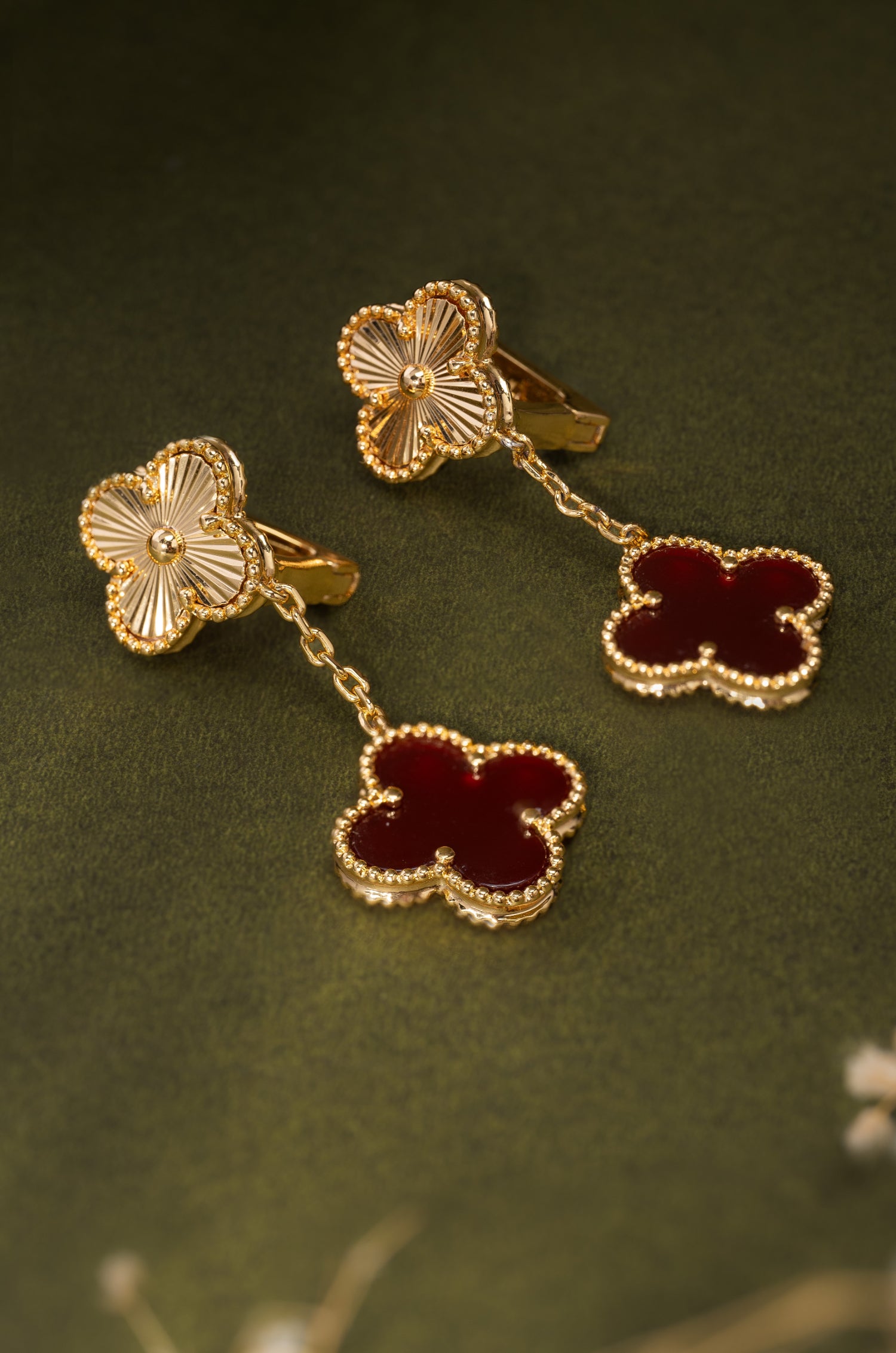 Scarlet Petal Van Chief Earrings