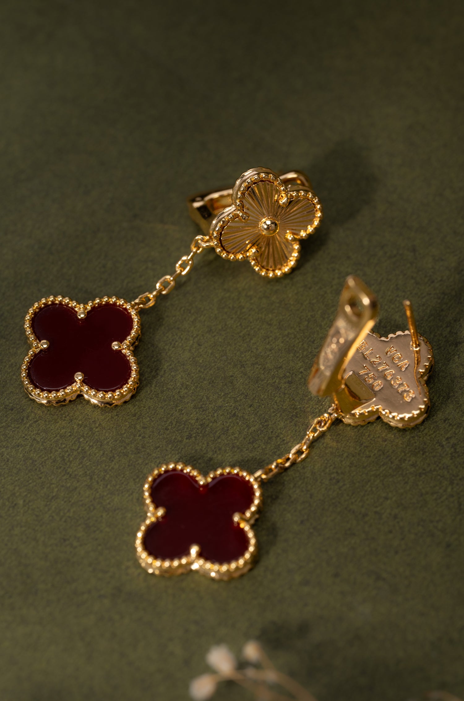 Scarlet Petal Van Chief Earrings
