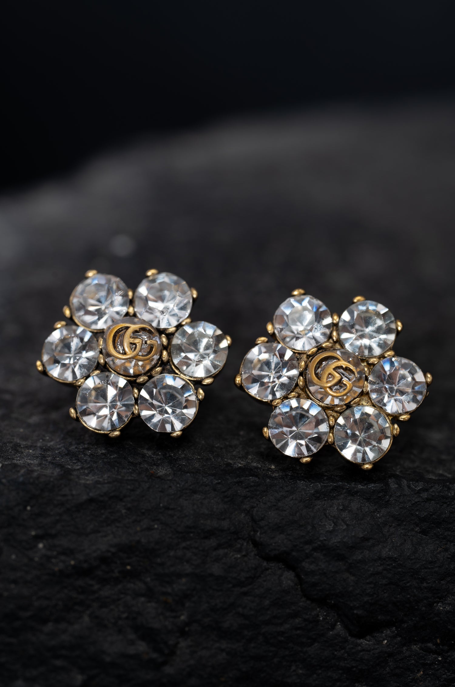 Shimmering Petal Guchi Studs