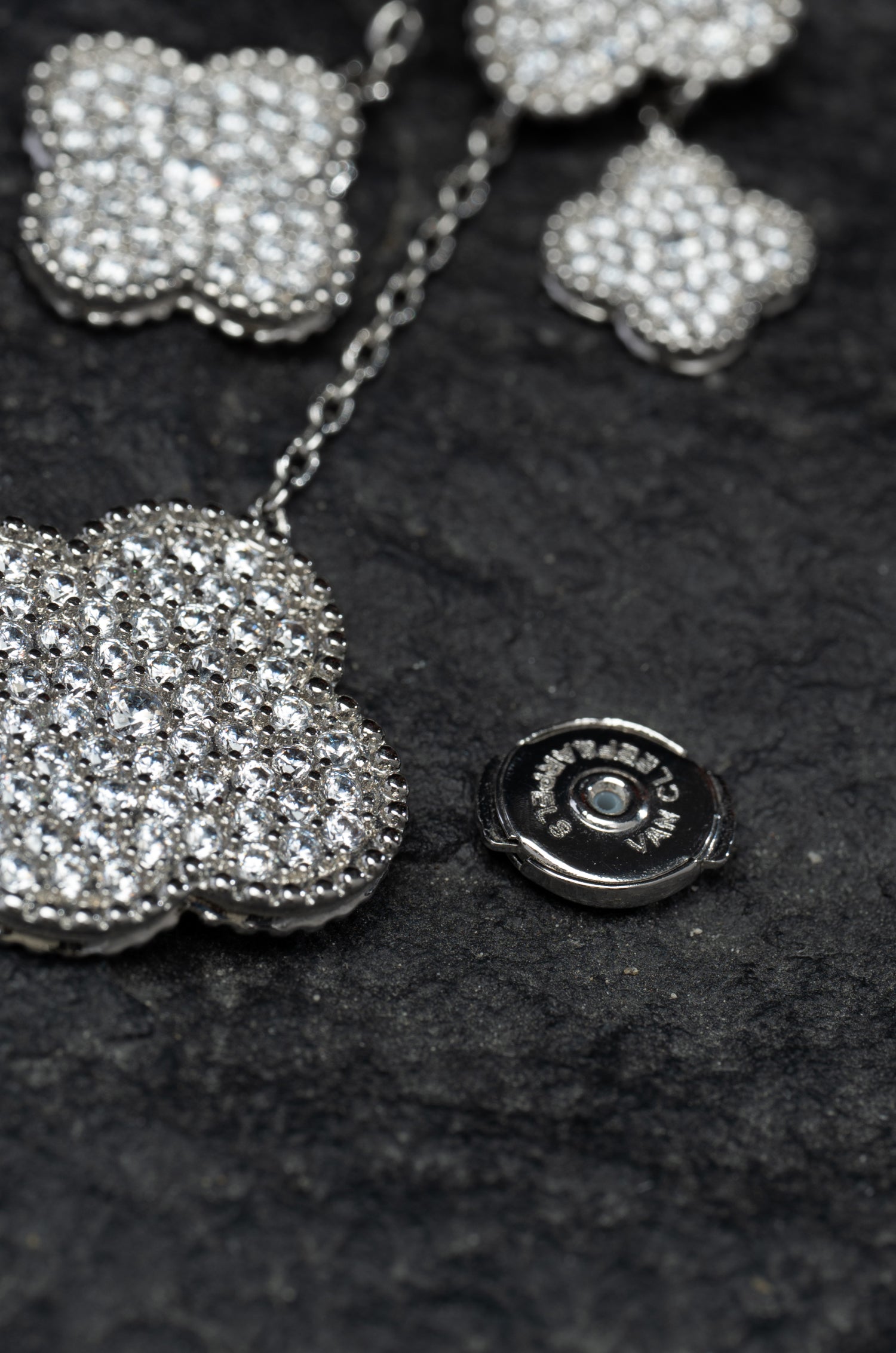 Rockin White Earrings