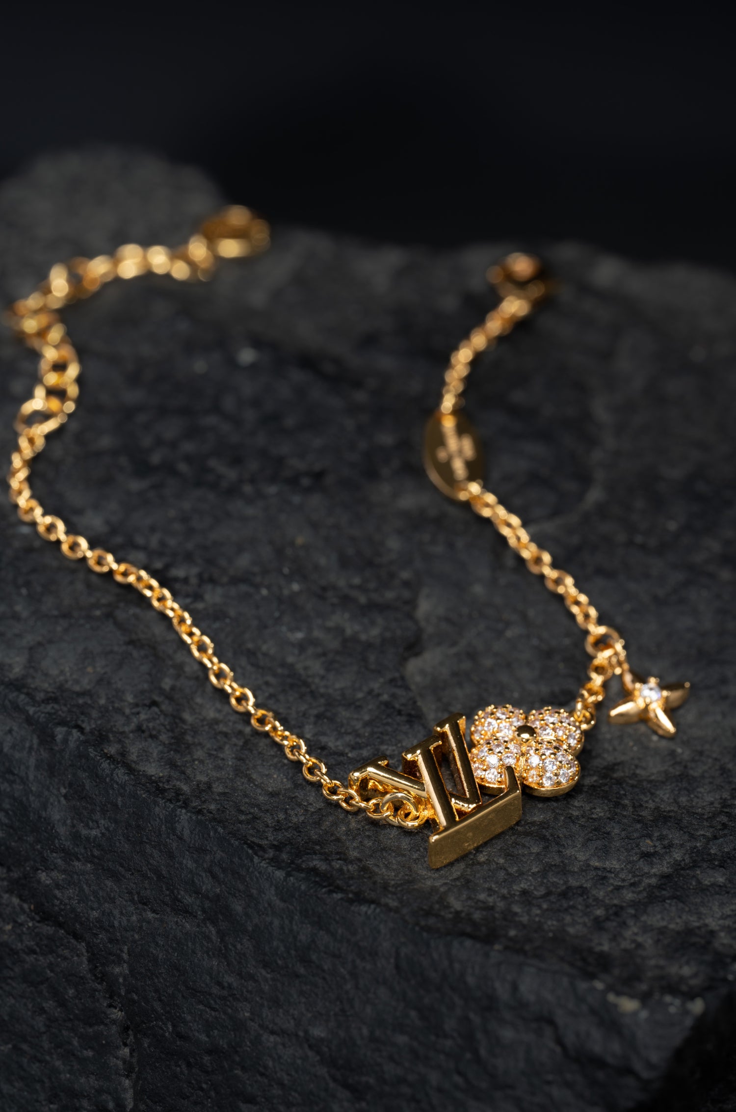 Golden Star & Petal Duo Elvy Bracelet