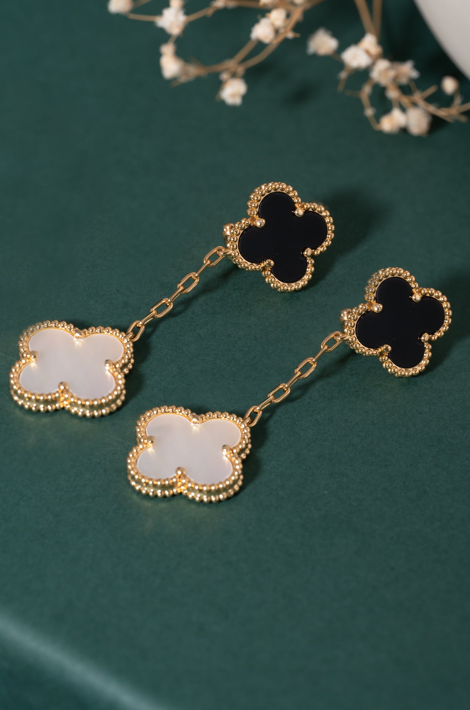 Noir Blossom Earrings