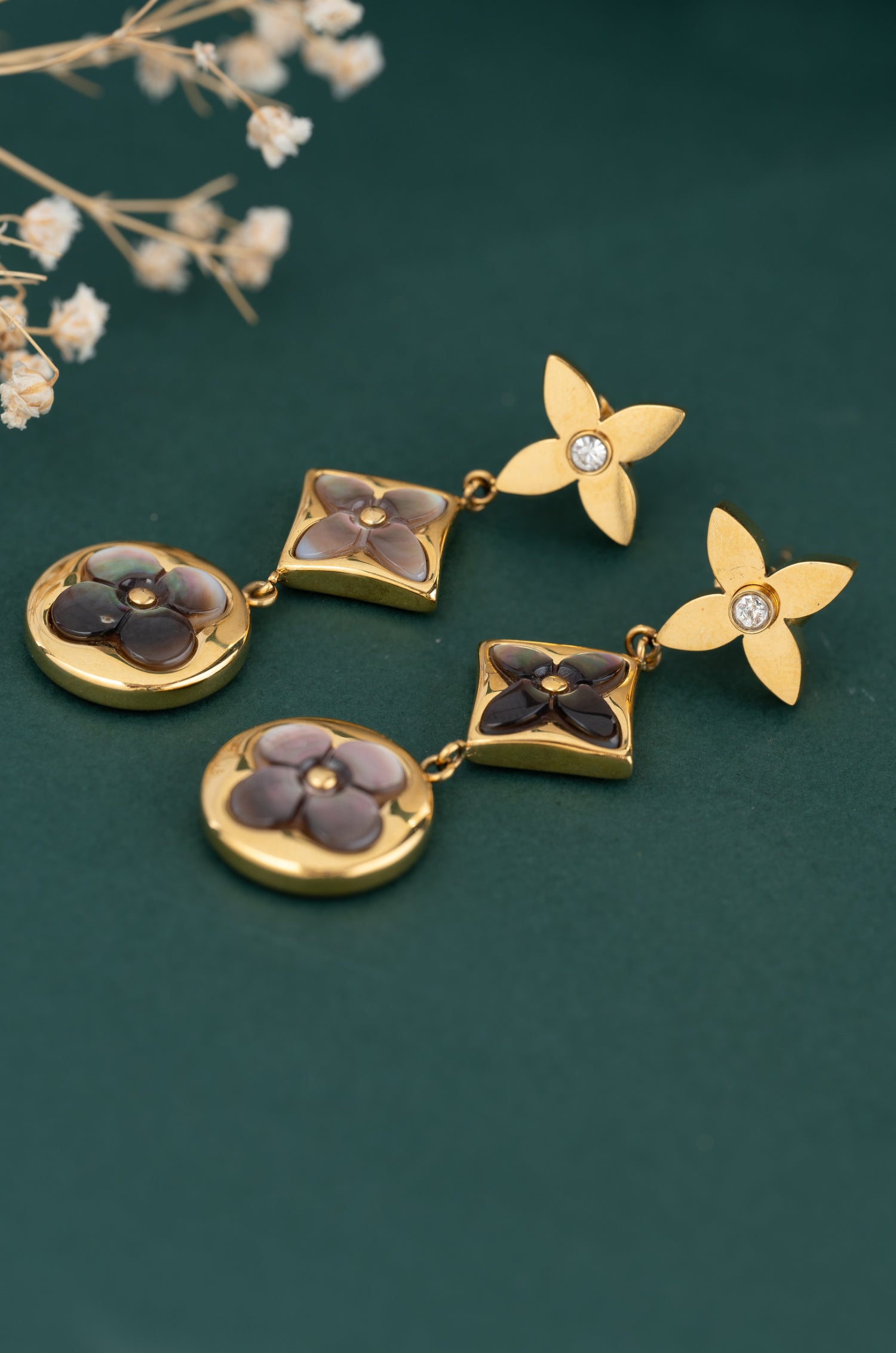 Floral Dangle Earrings