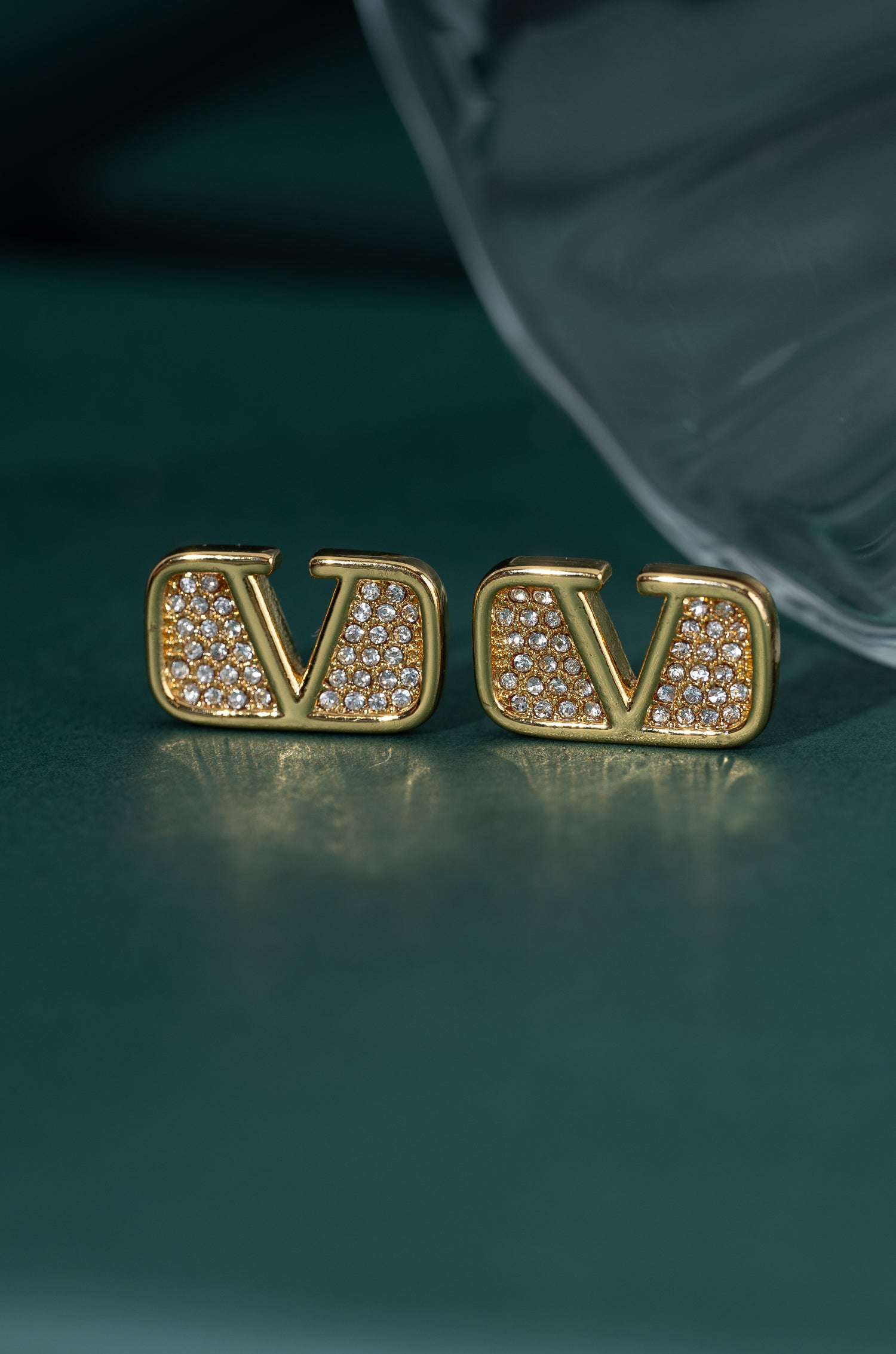 Shimmering Valentine Studs