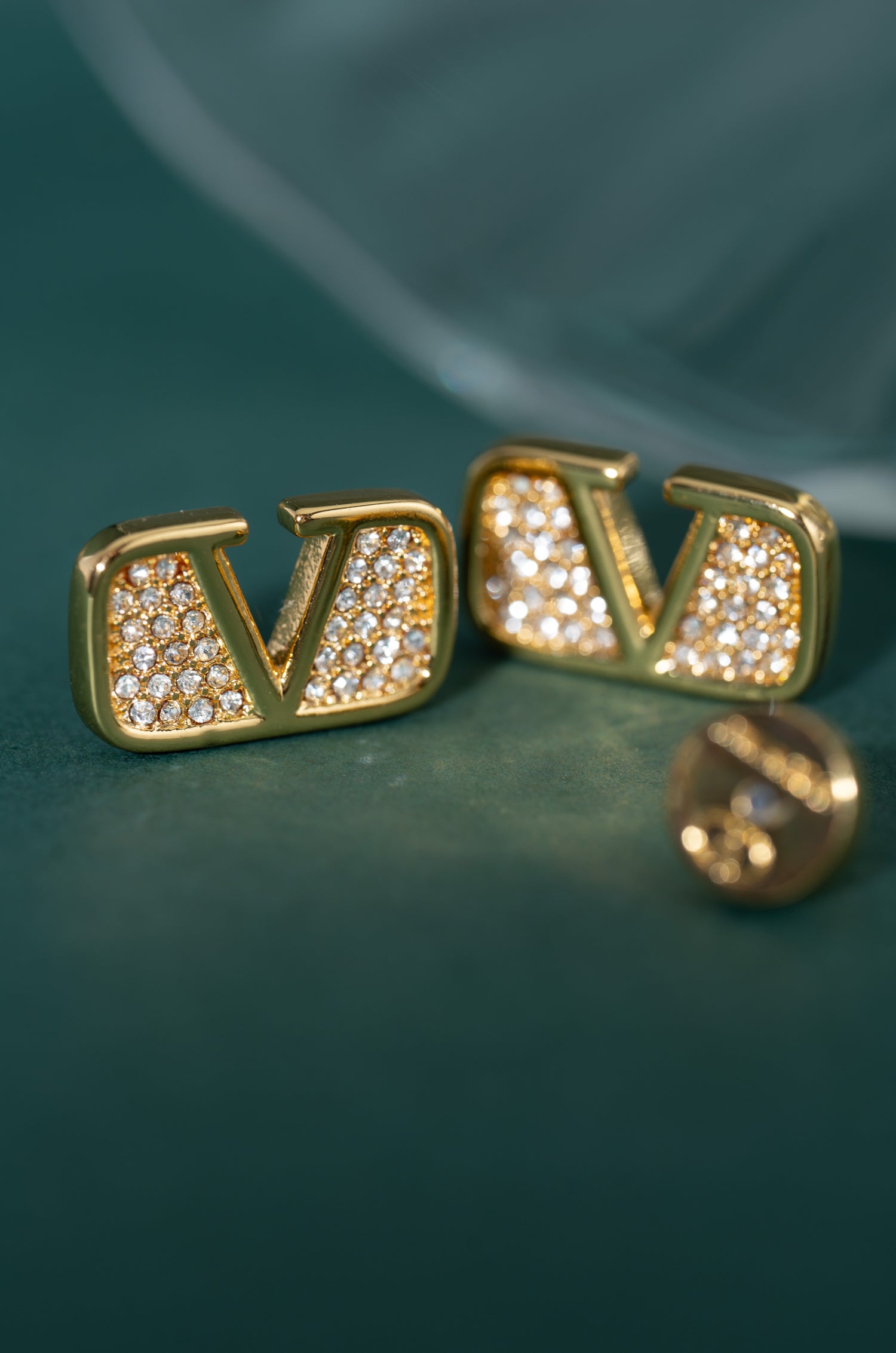 Shimmering Valentine Studs