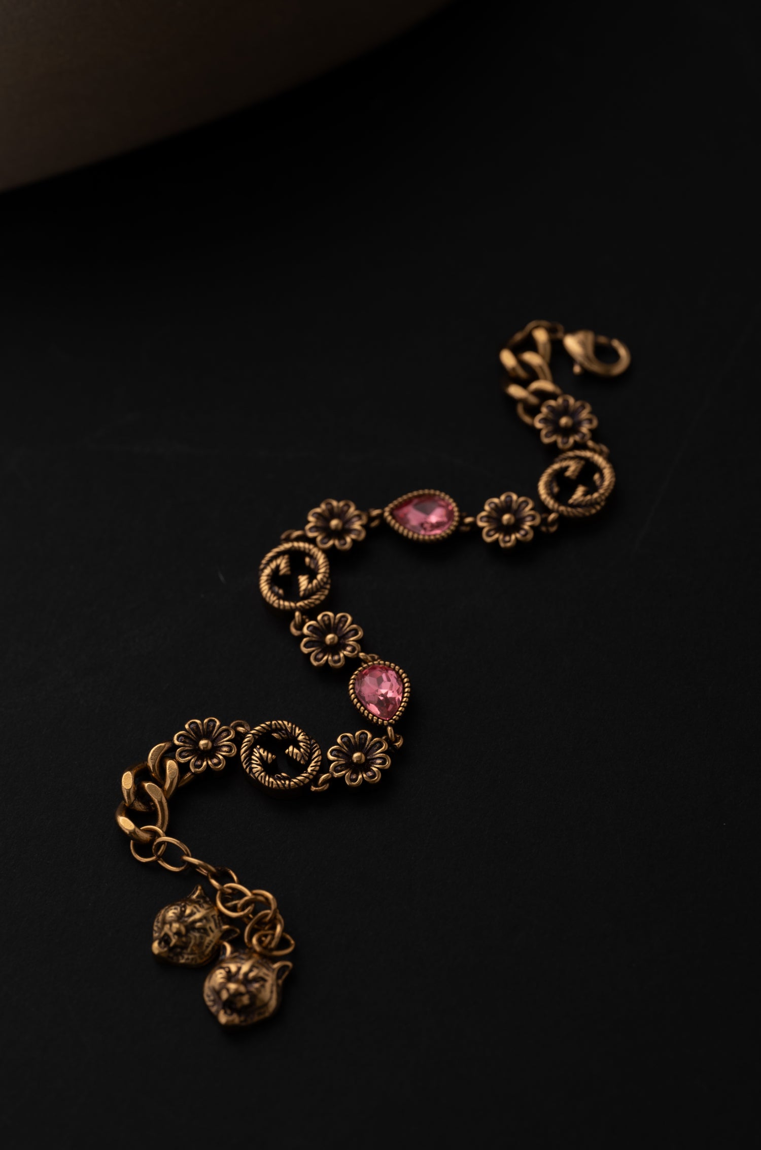 Pink Dream Gold Guchi Bracelet