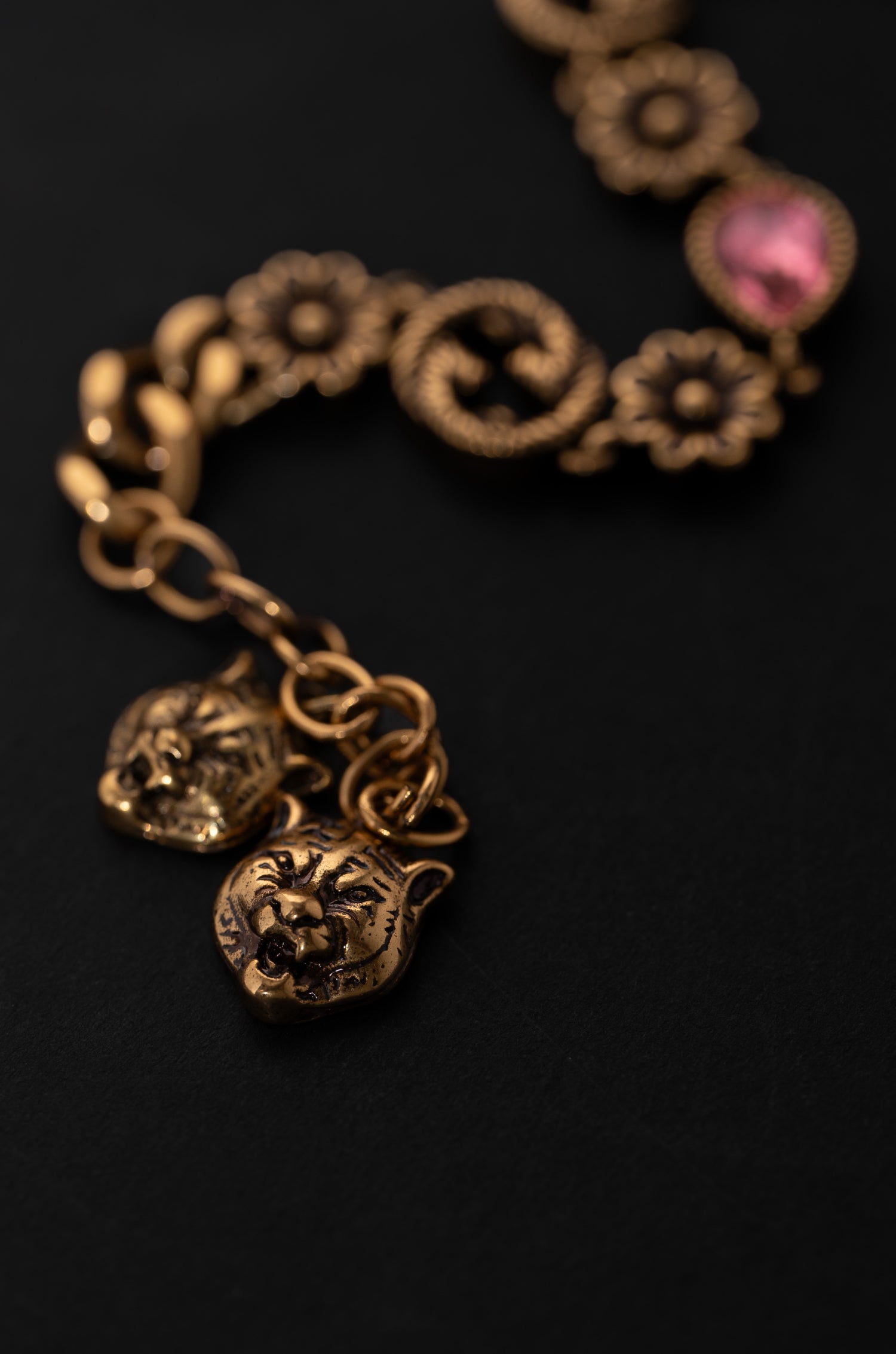 Pink Dream Gold Guchi Bracelet