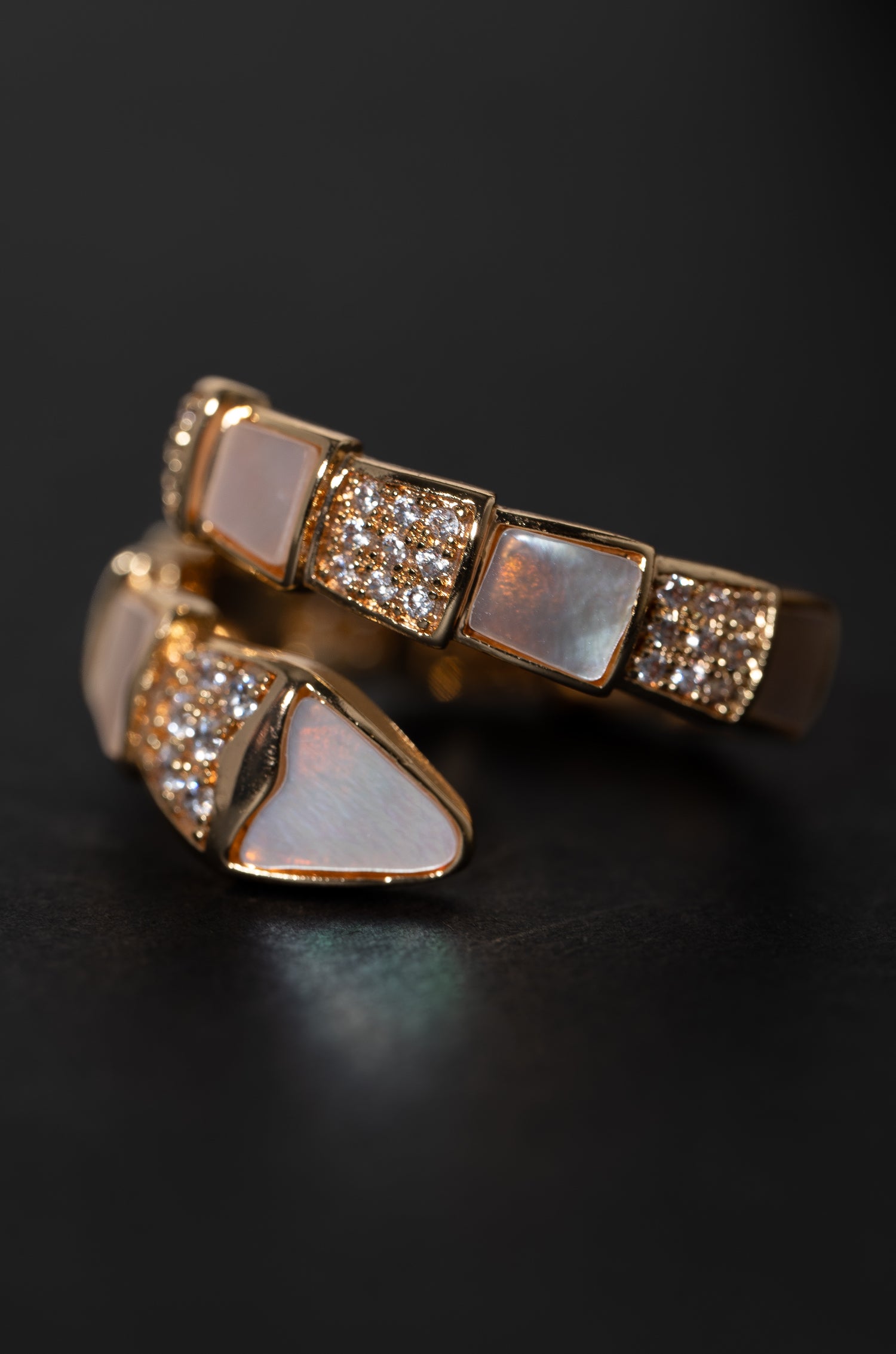 Radiant Snake Ring