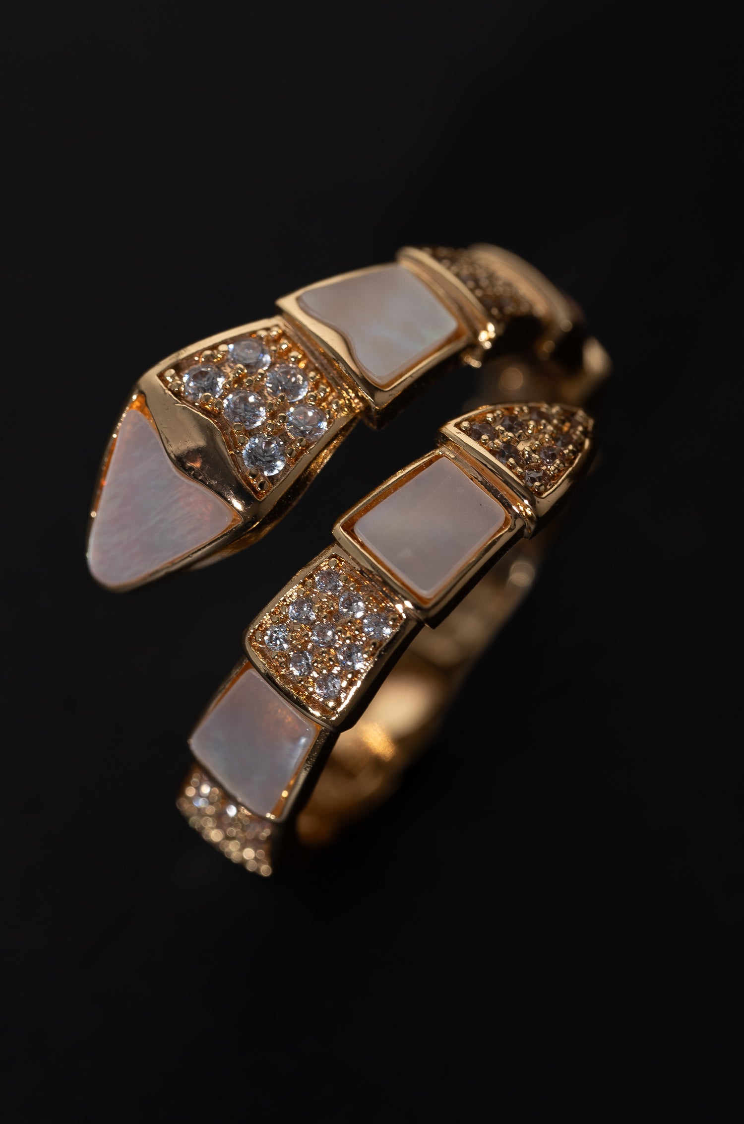 Radiant Snake Ring
