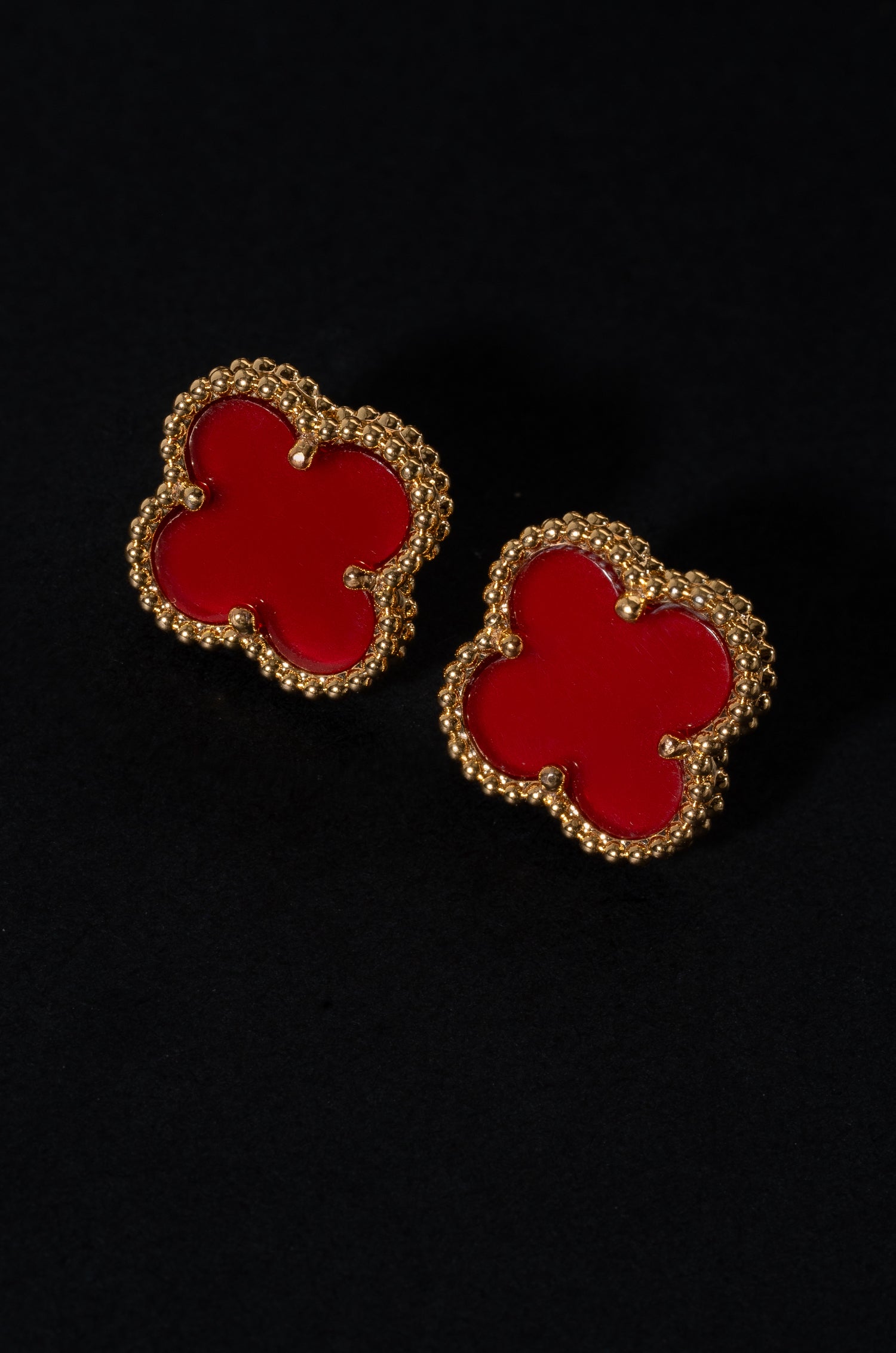 Red Petal Charms Van Chief Studs