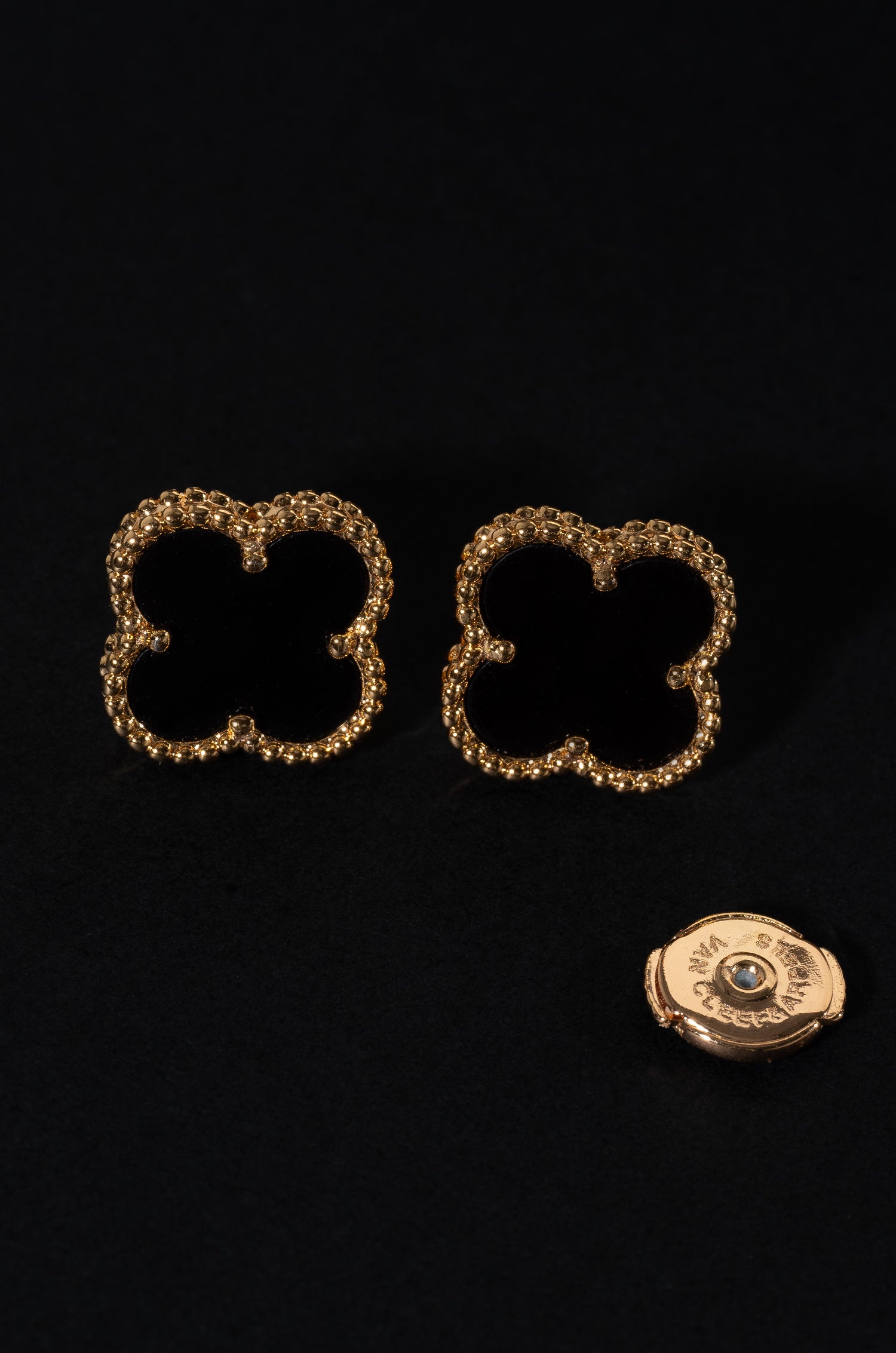 Black Petal Charms Van Chief Studs