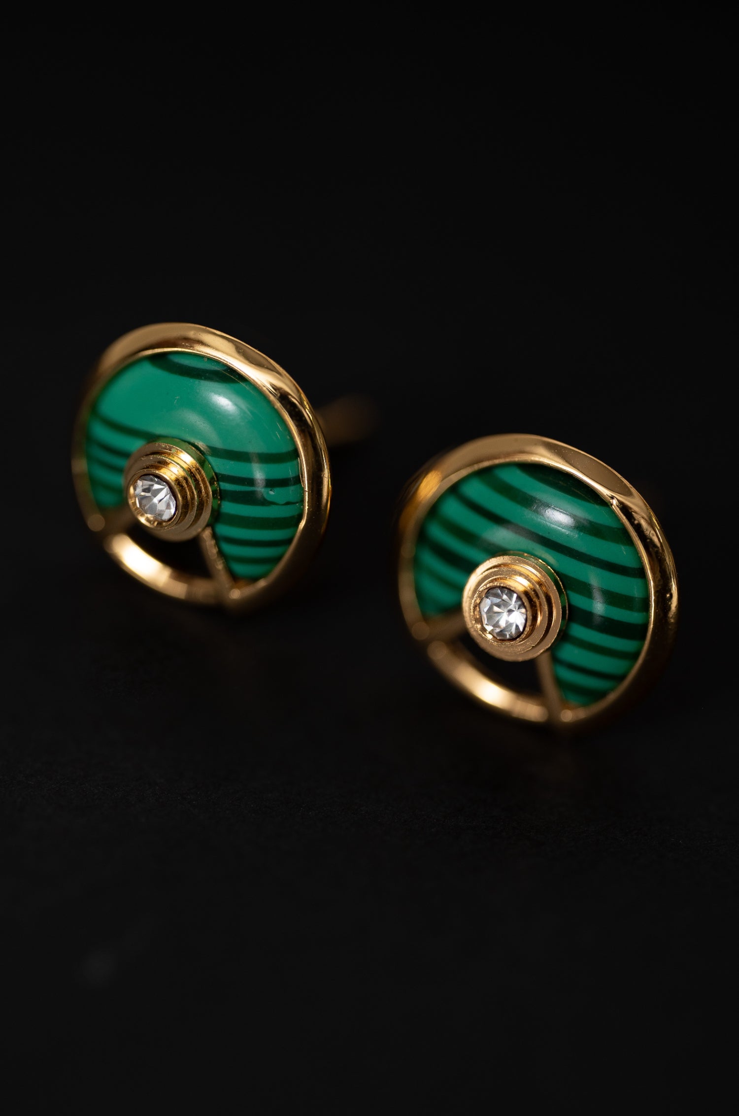 Green Quarter Celone Studs