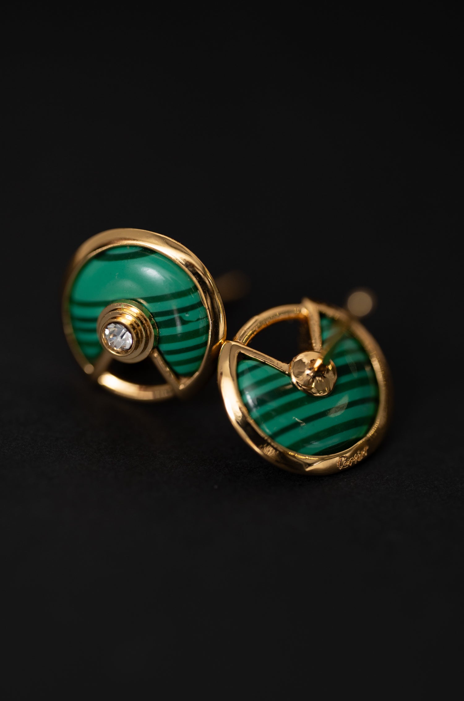 Green Quarter Celone Studs
