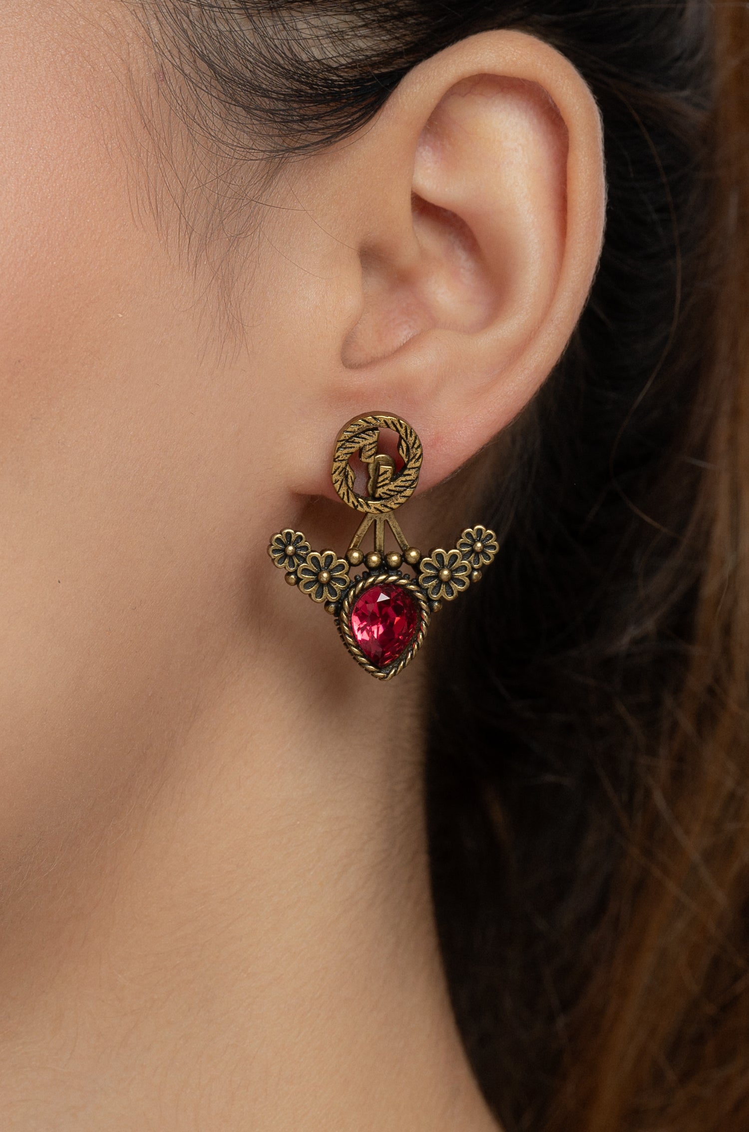 Cherry Blossom Guchi Earrings