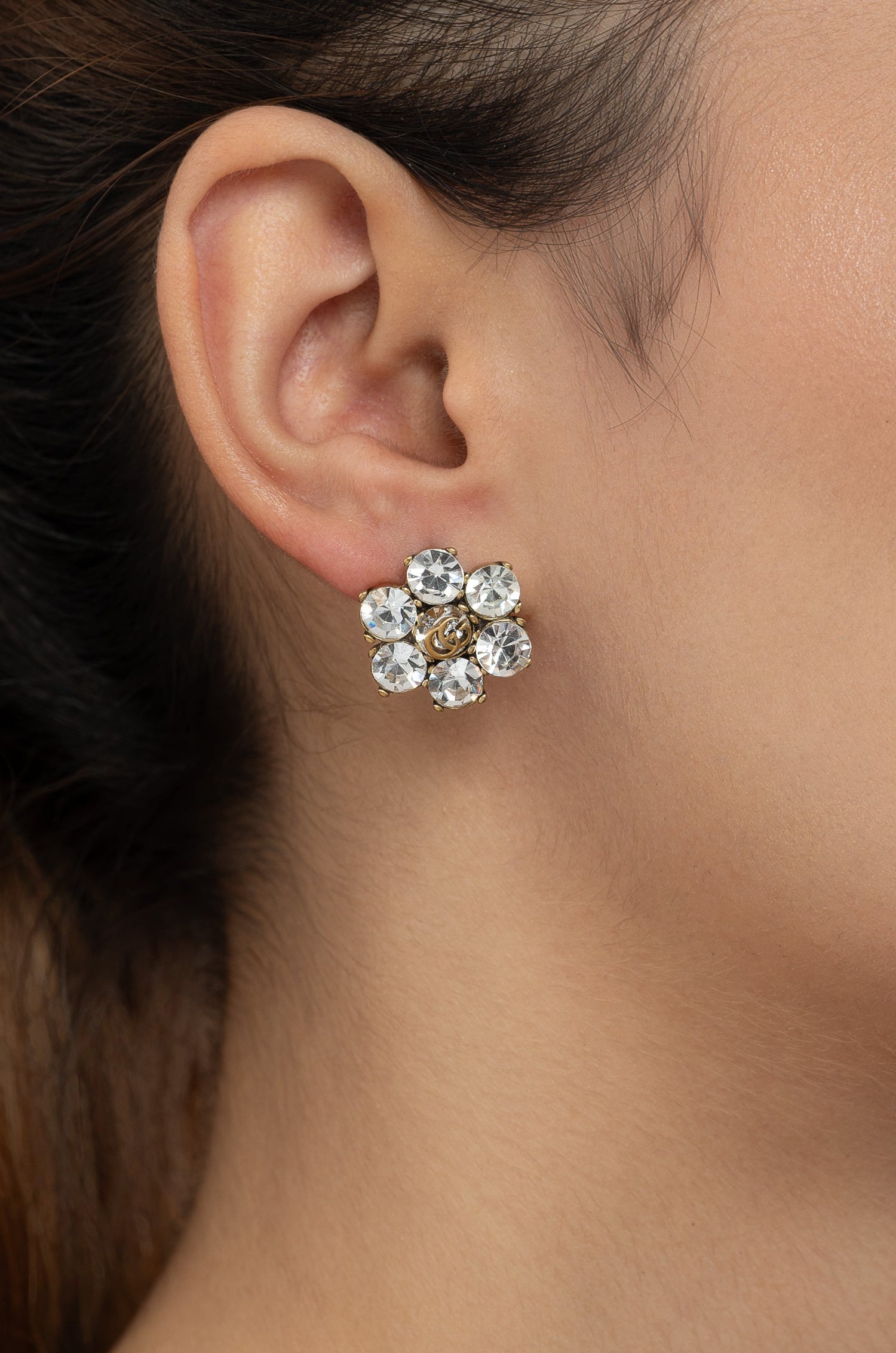 Shimmering Petal Guchi Studs