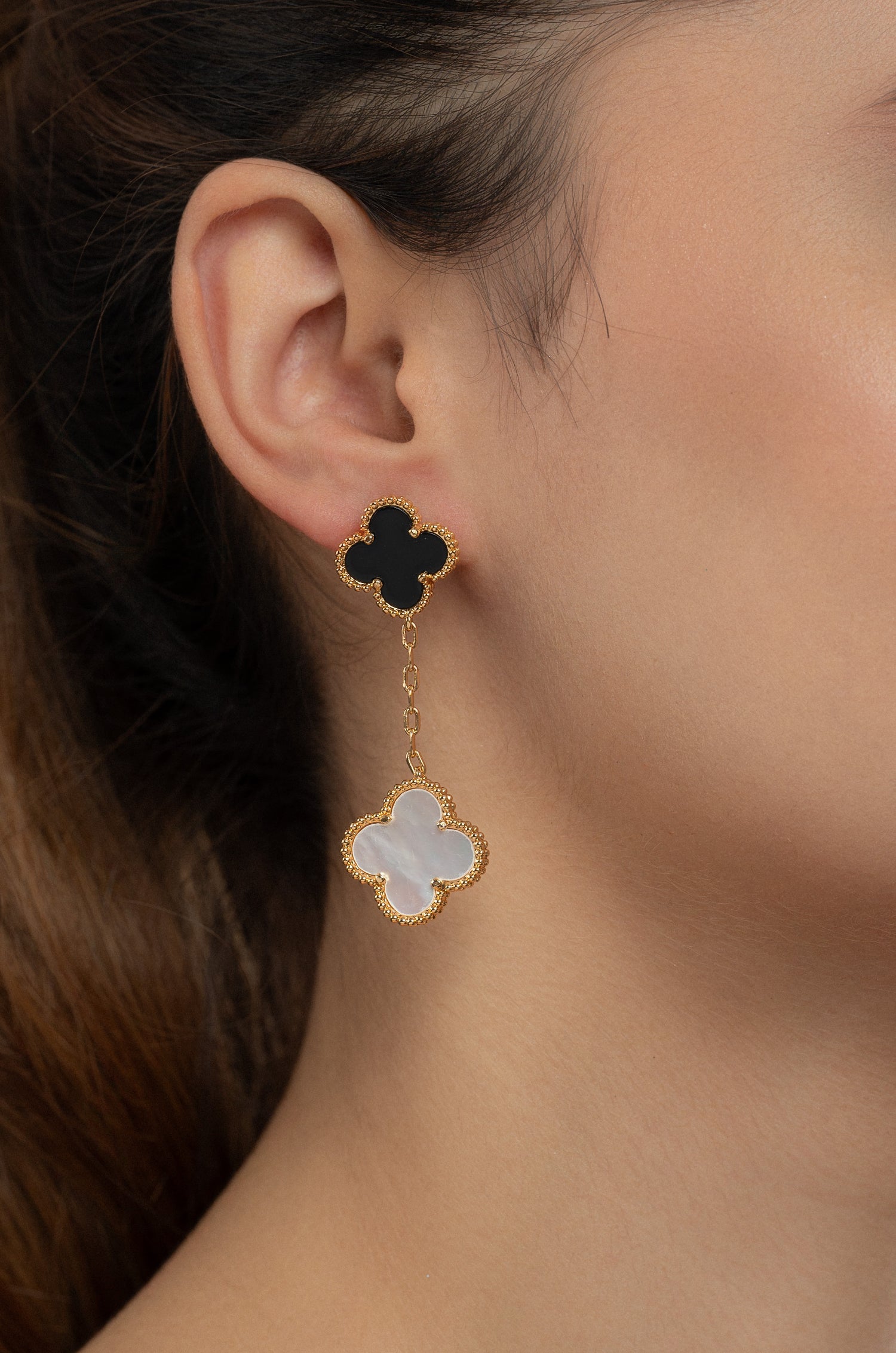 Noir Blossom Earrings