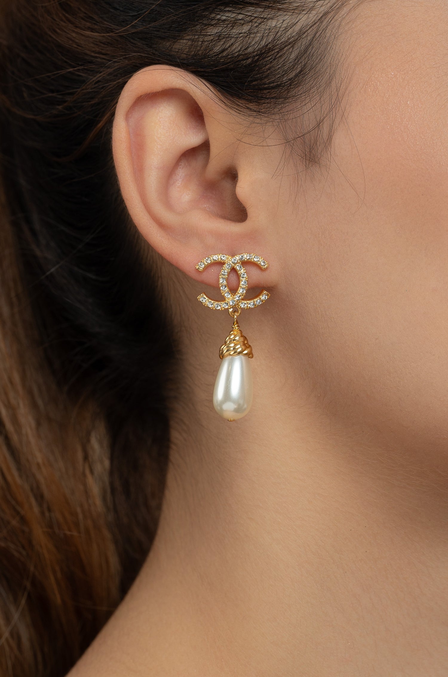 CC Drop Shanel Earrings
