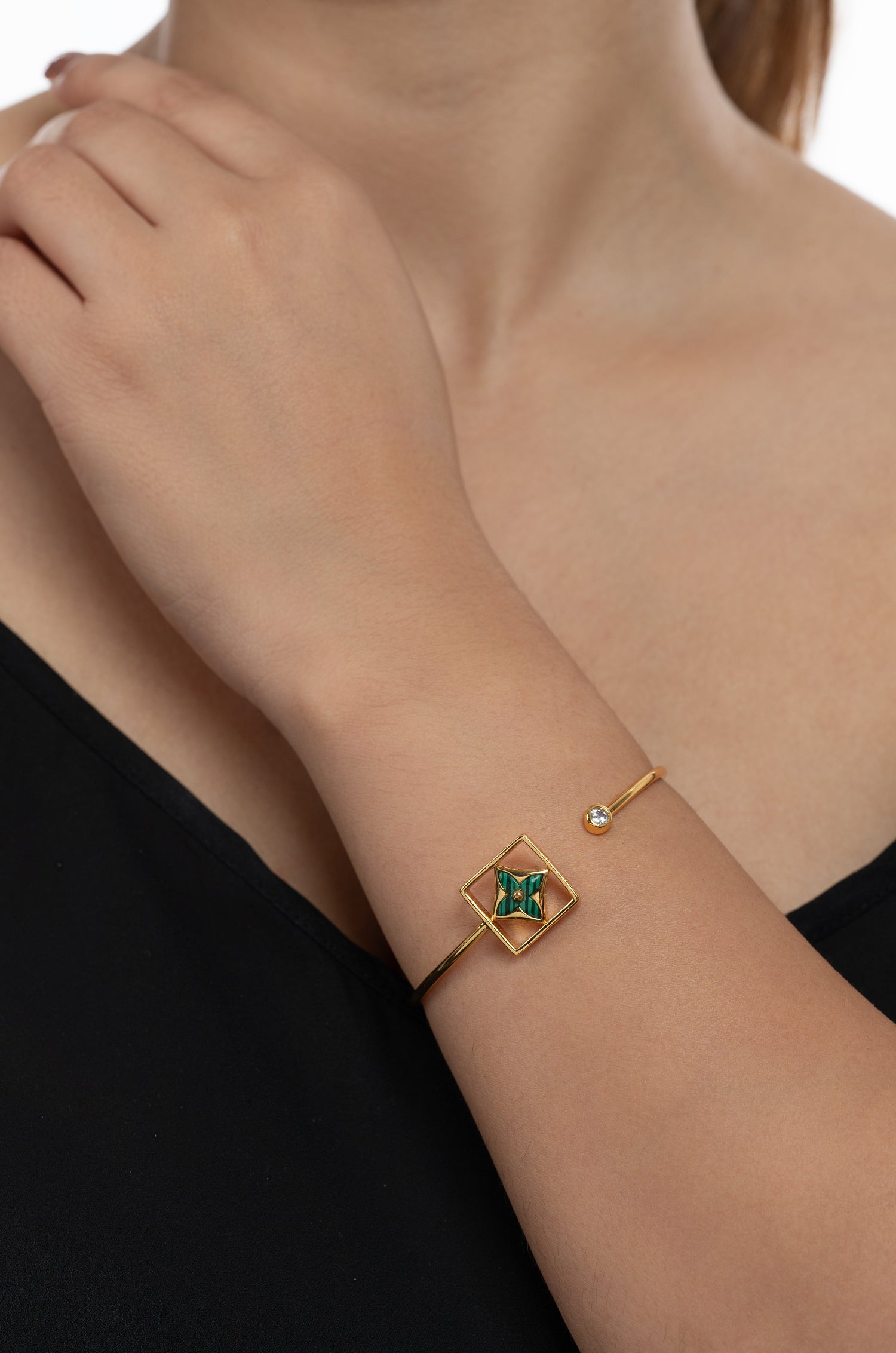 Green & Gold Radiance Elvy Bracelet