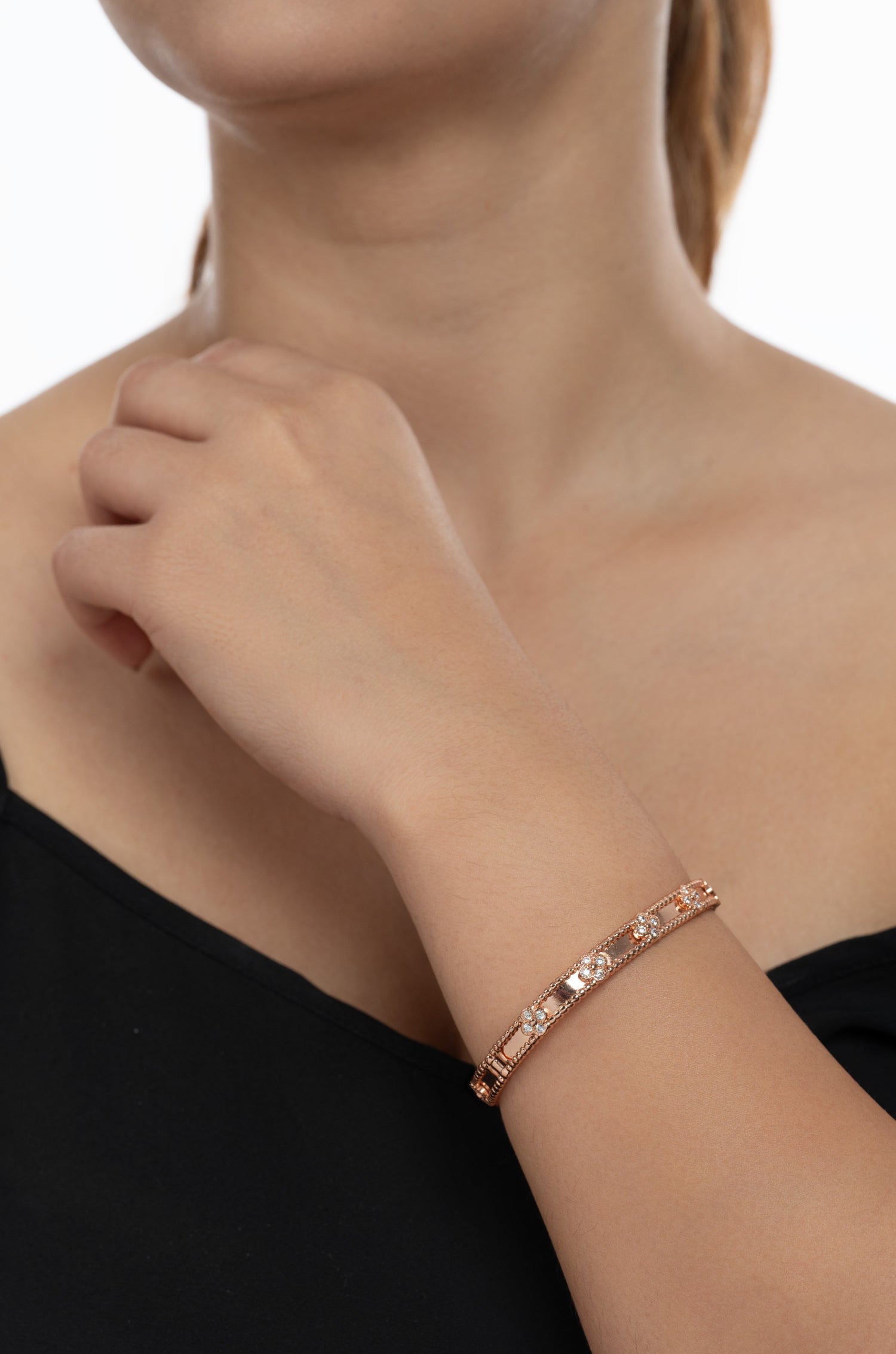 Dazzling Rose Gold Van Chief Bracelet