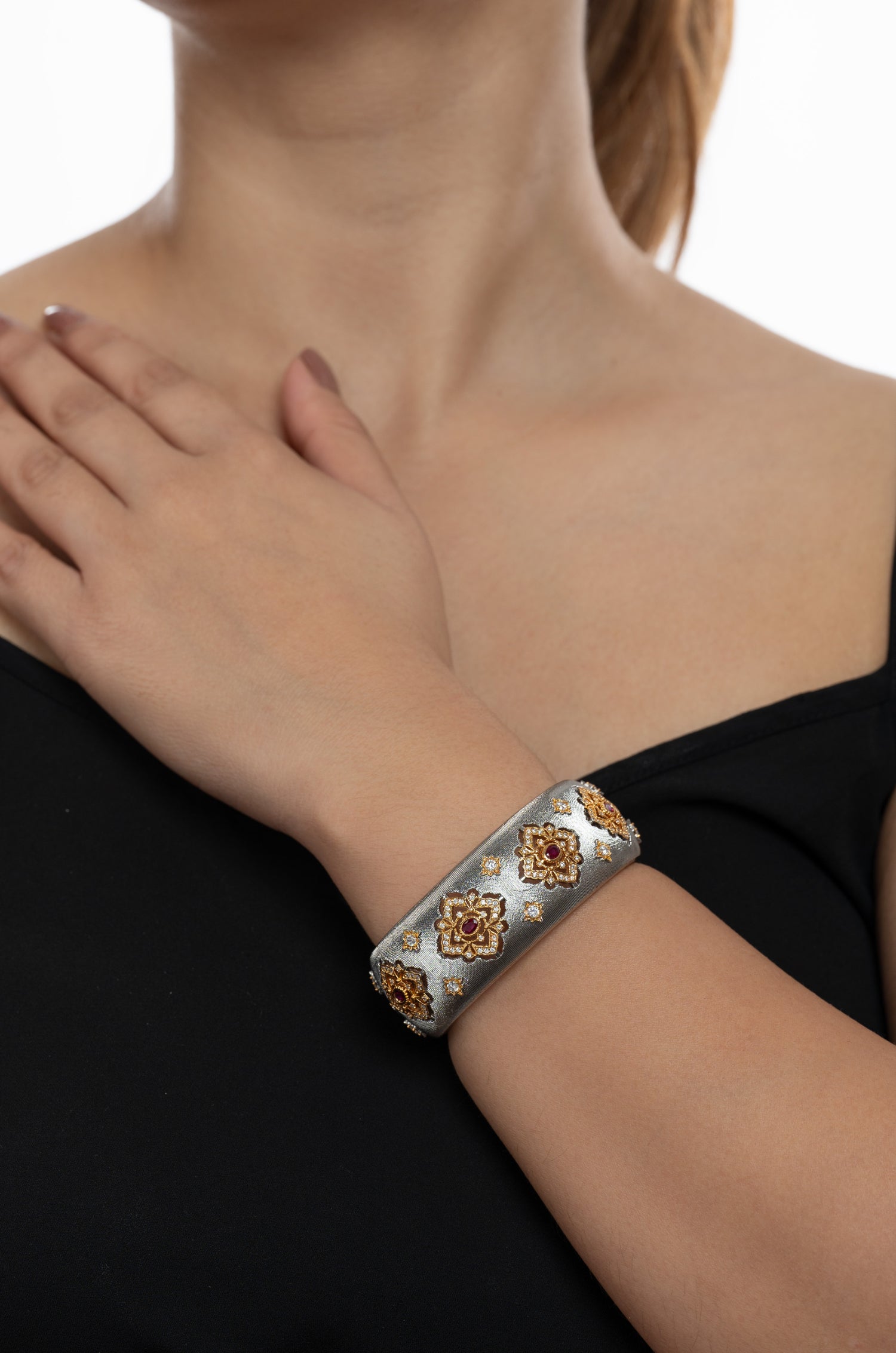 Silver Harmony Cuff Buccell Bracelet