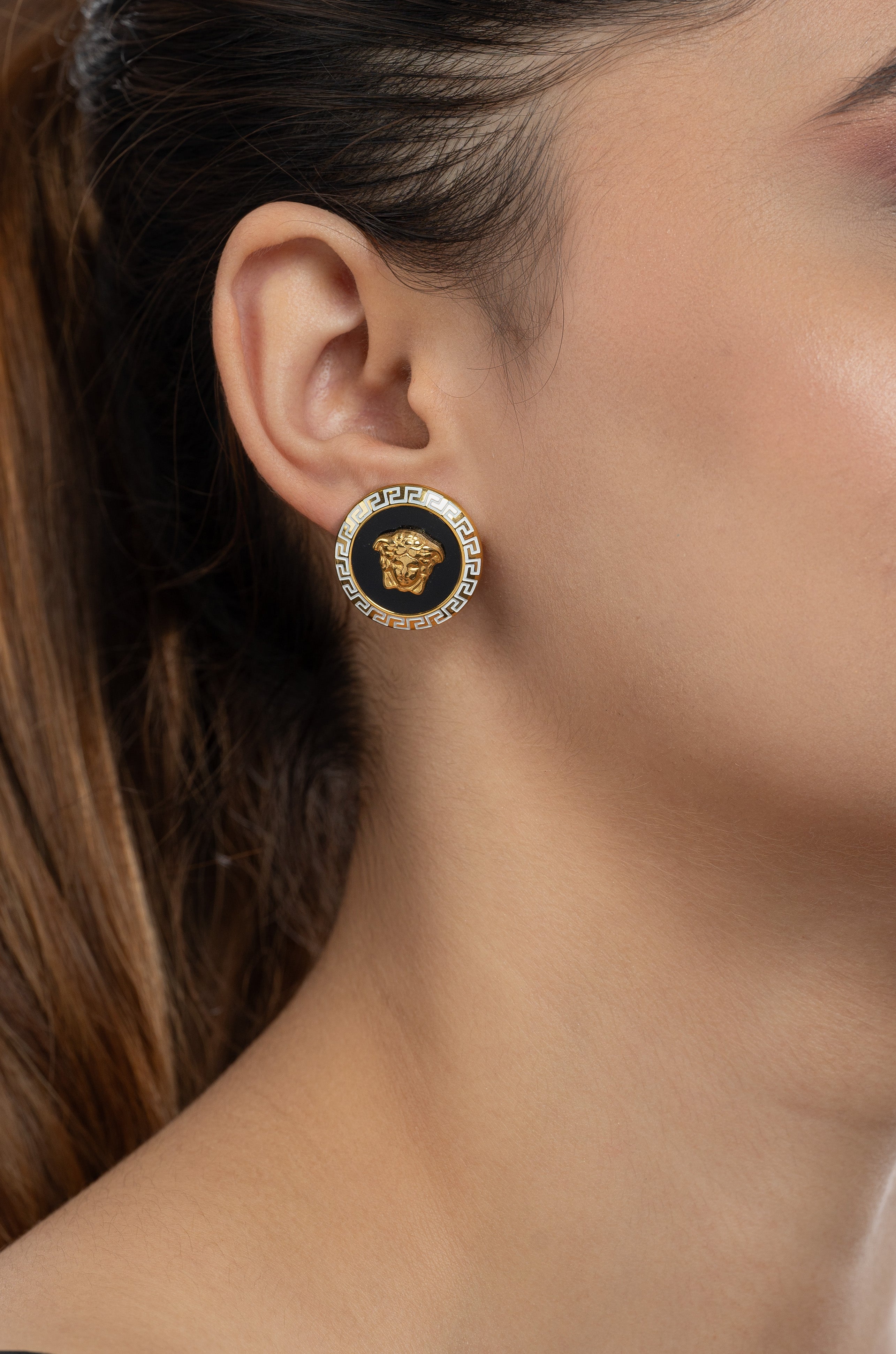 Black Medusa Verche Studs