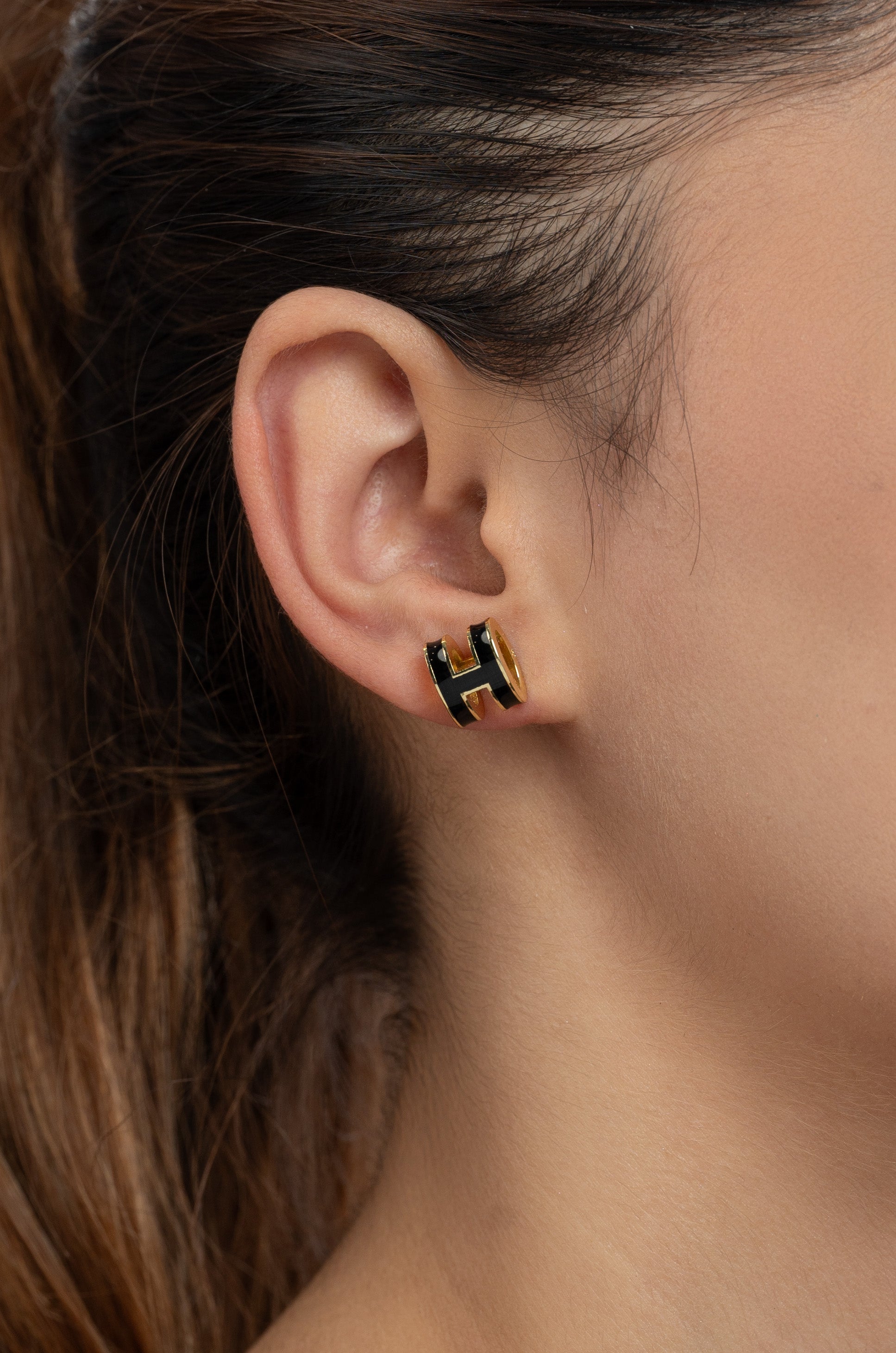 Black Barrel Luxe Hermie Studs
