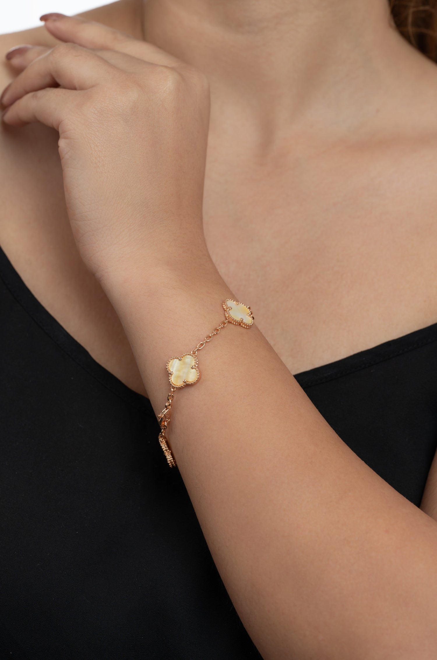 Fourfold Clover Charm Van Chief Bracelet