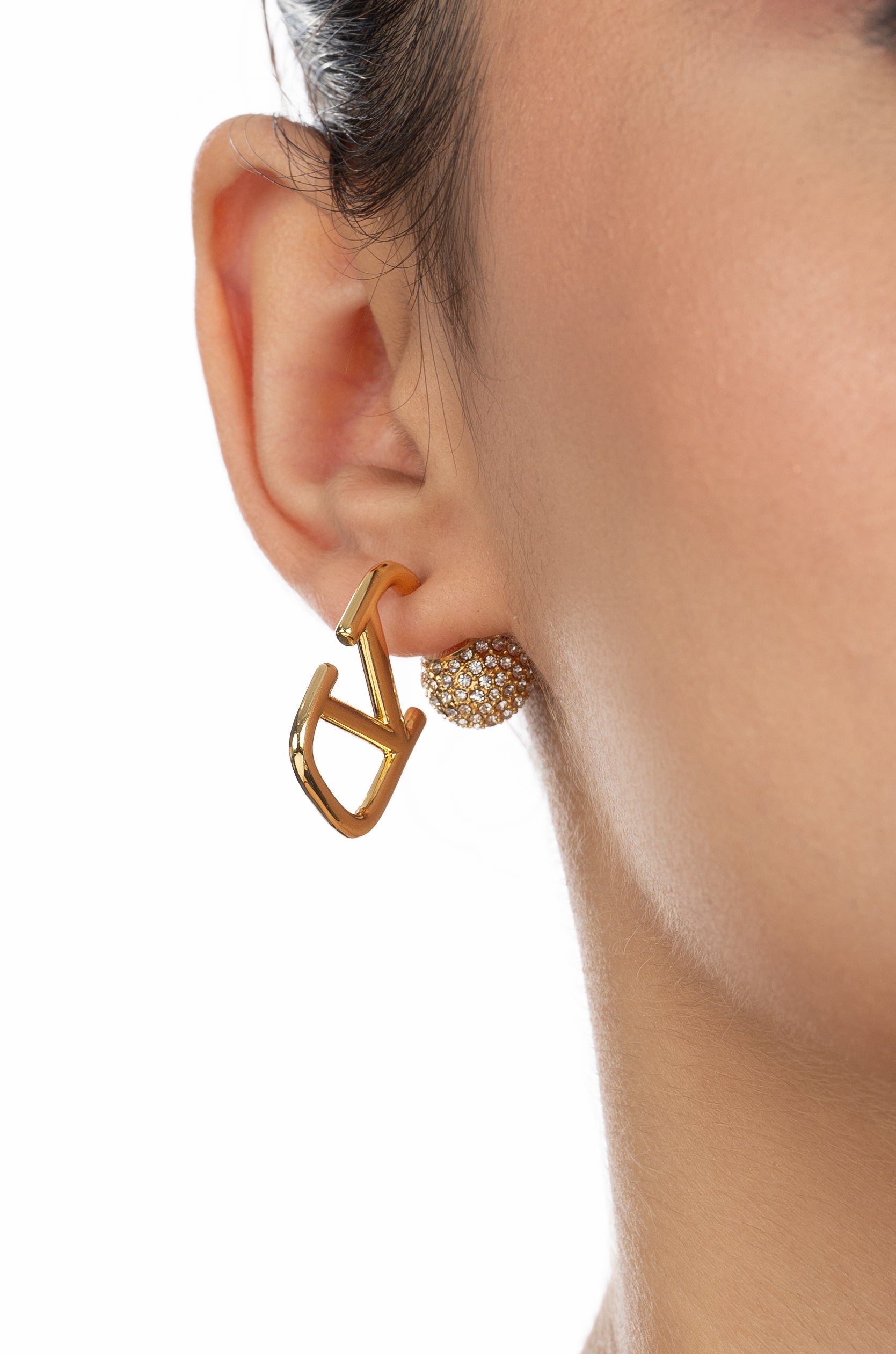 Golden Sparkle Valentine Earrings
