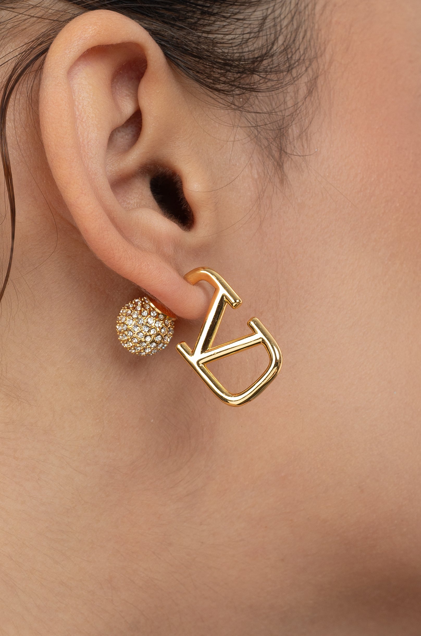 Golden Sparkle Valentine Earrings