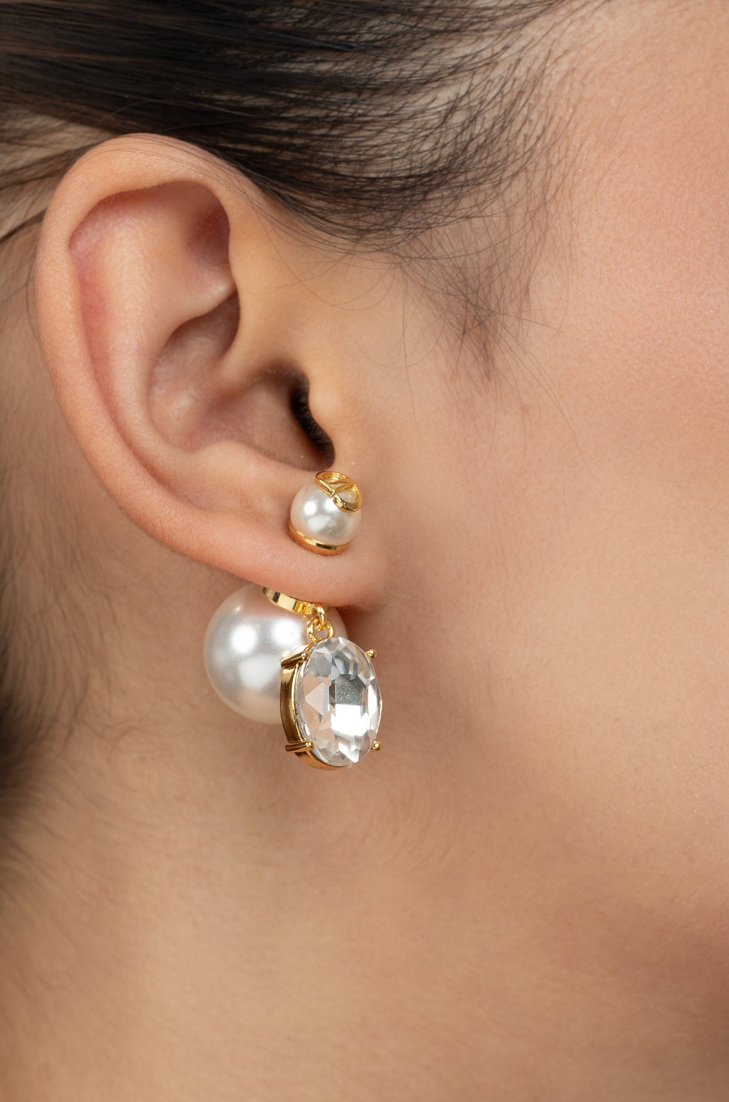 Opal & Pearl Diot Drop Earrings